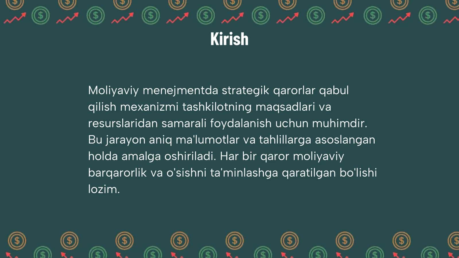 Moliyaviy menejmentda strategik qarorlar qabul qilish mexanizmi 3