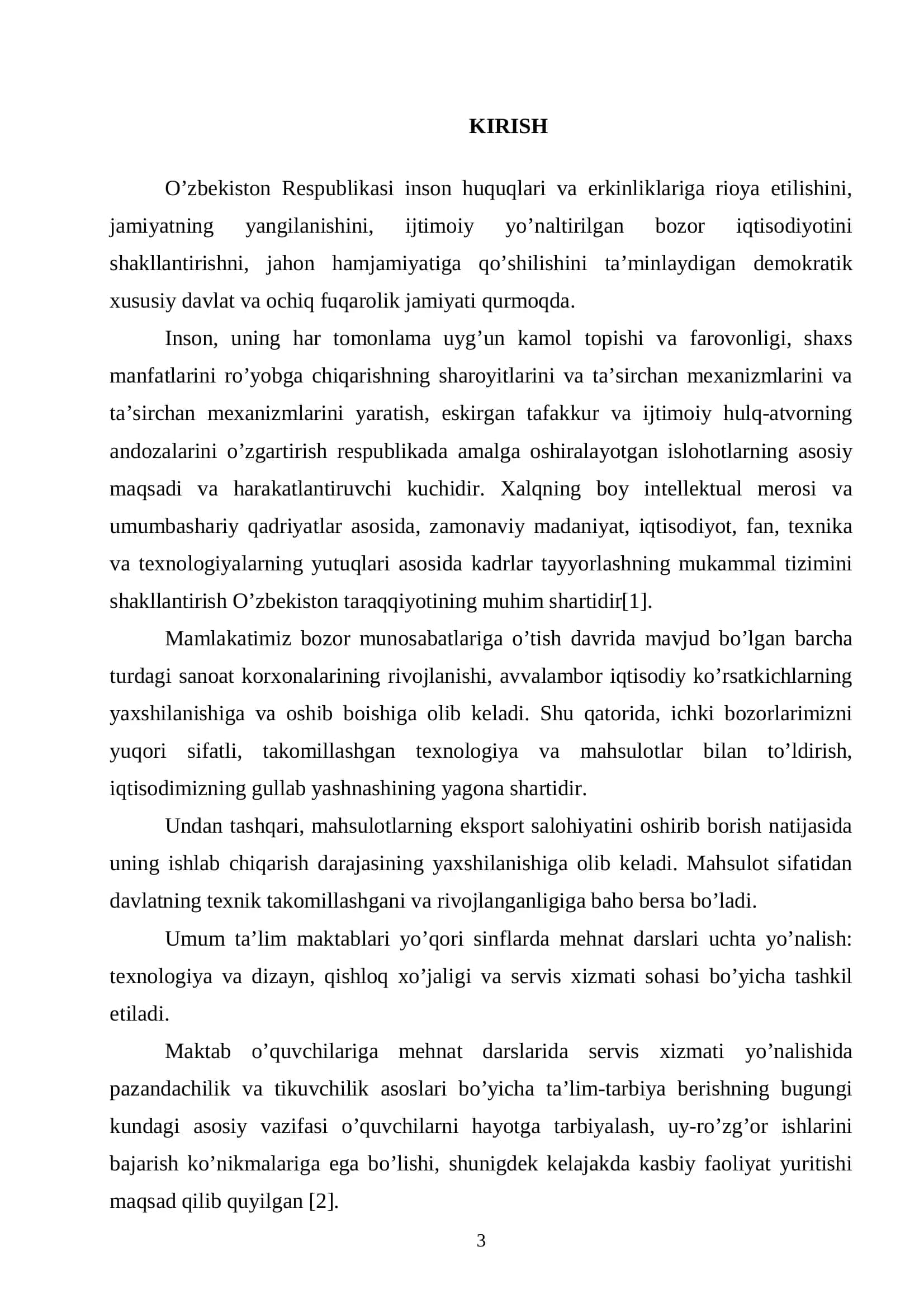 SERVIS XIZMATI YO’NALISHINI O’QITISHDA YANGI PEDAGOGIK TEXNOLOGIYALARDAN FOYDALANISH METODIKASI 3