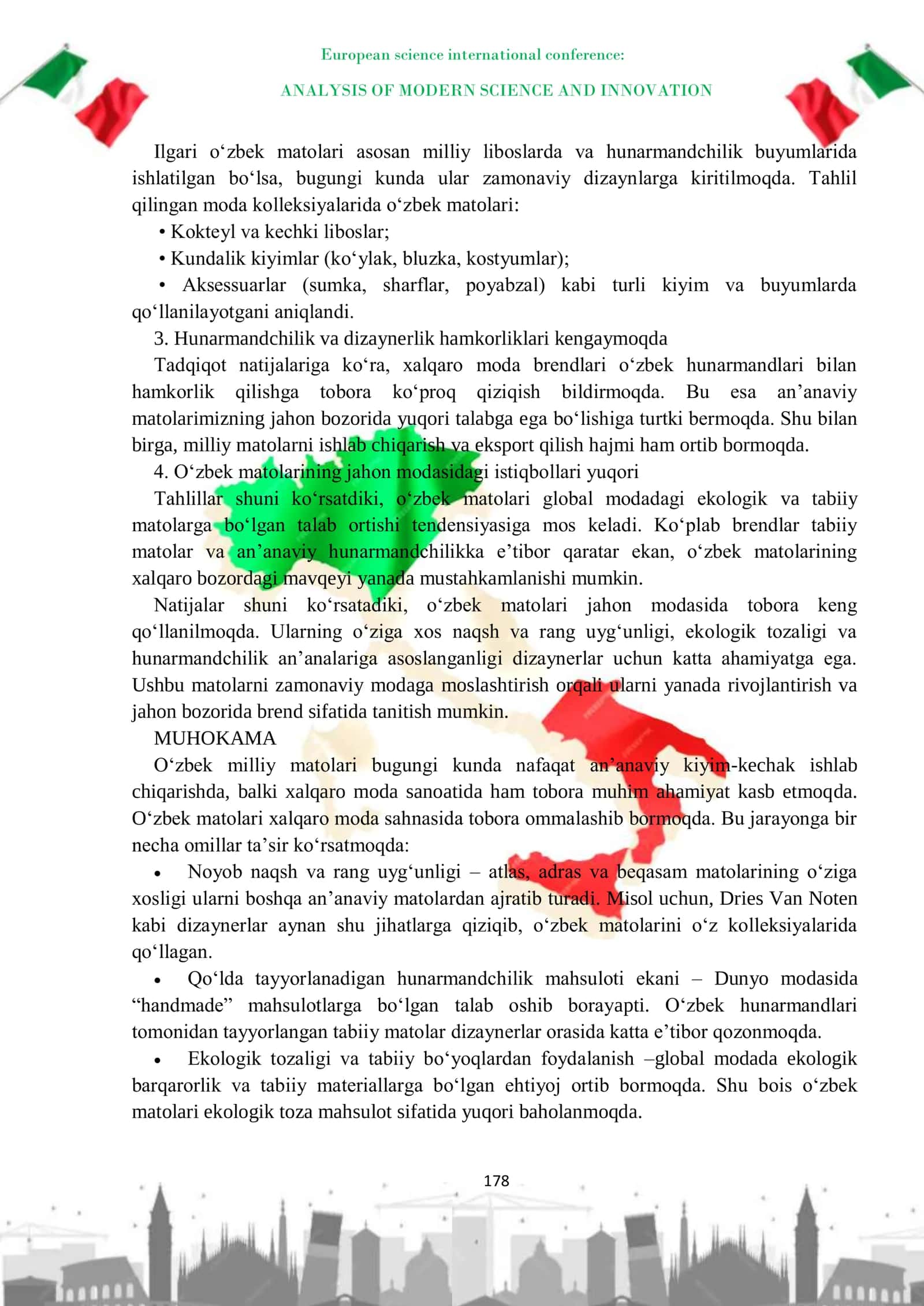 O‘zbek milliy matolari va ularning jahon moda olamidagi o‘rni 3