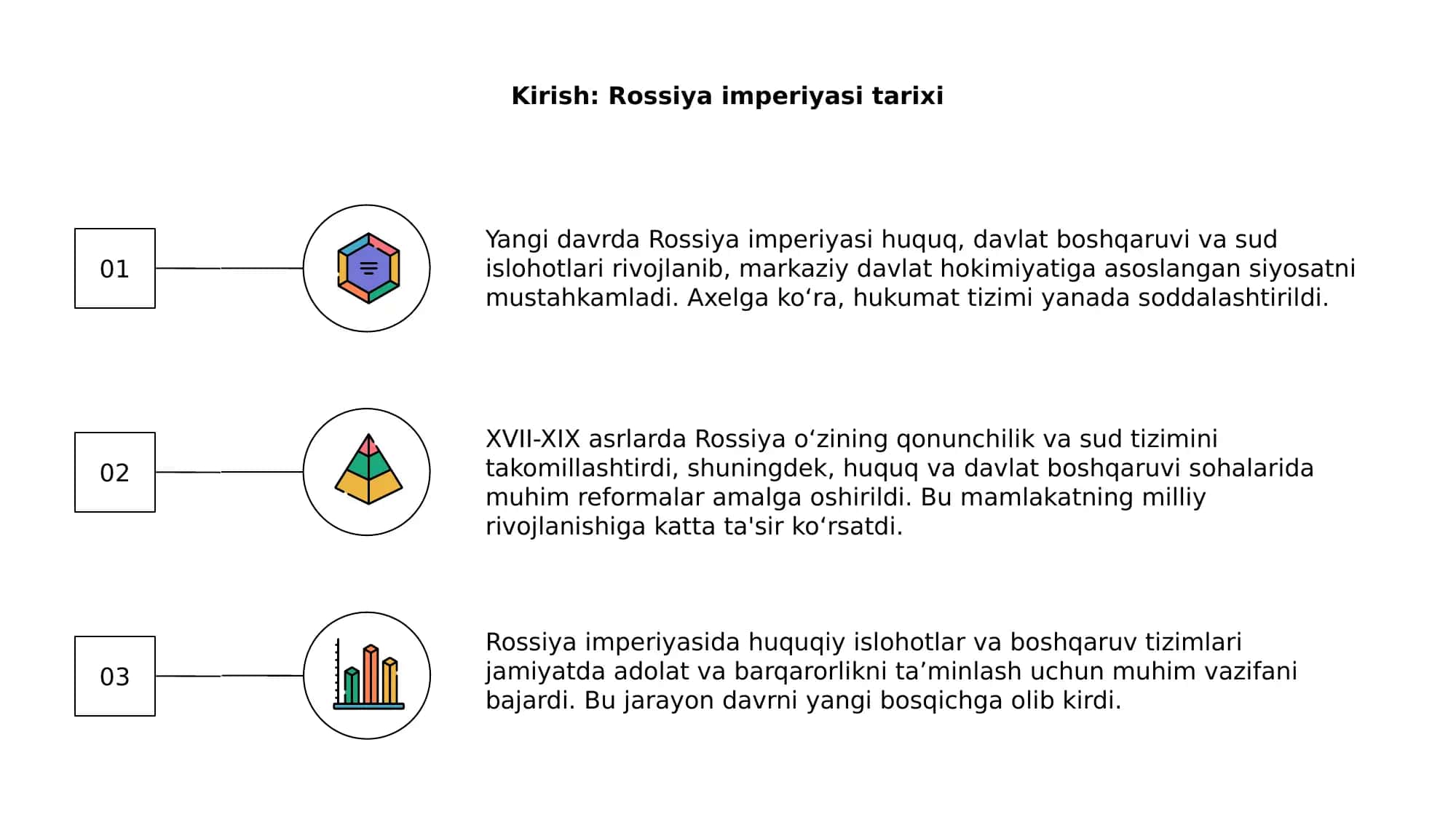 Rossiya Imperiyasi Huquqi Davlat Boshqaruvi va Sud Islohotlari (XVII-XIX Asrlarda) 3
