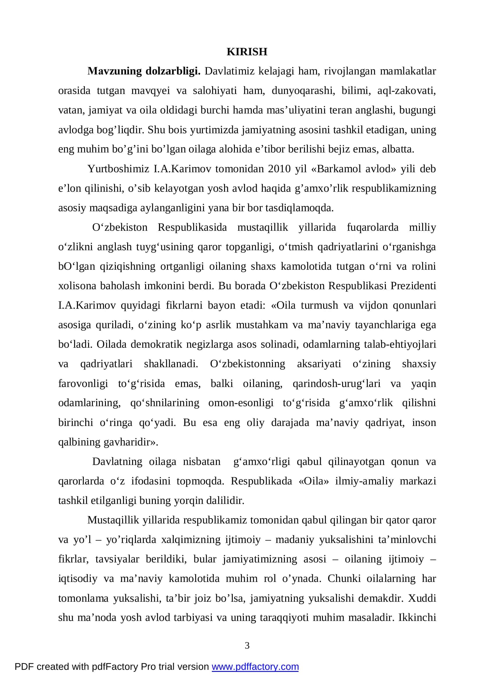 O’zbek mutaffakkirlarining oilaviy tarbiya haqidagi qarashlari 3