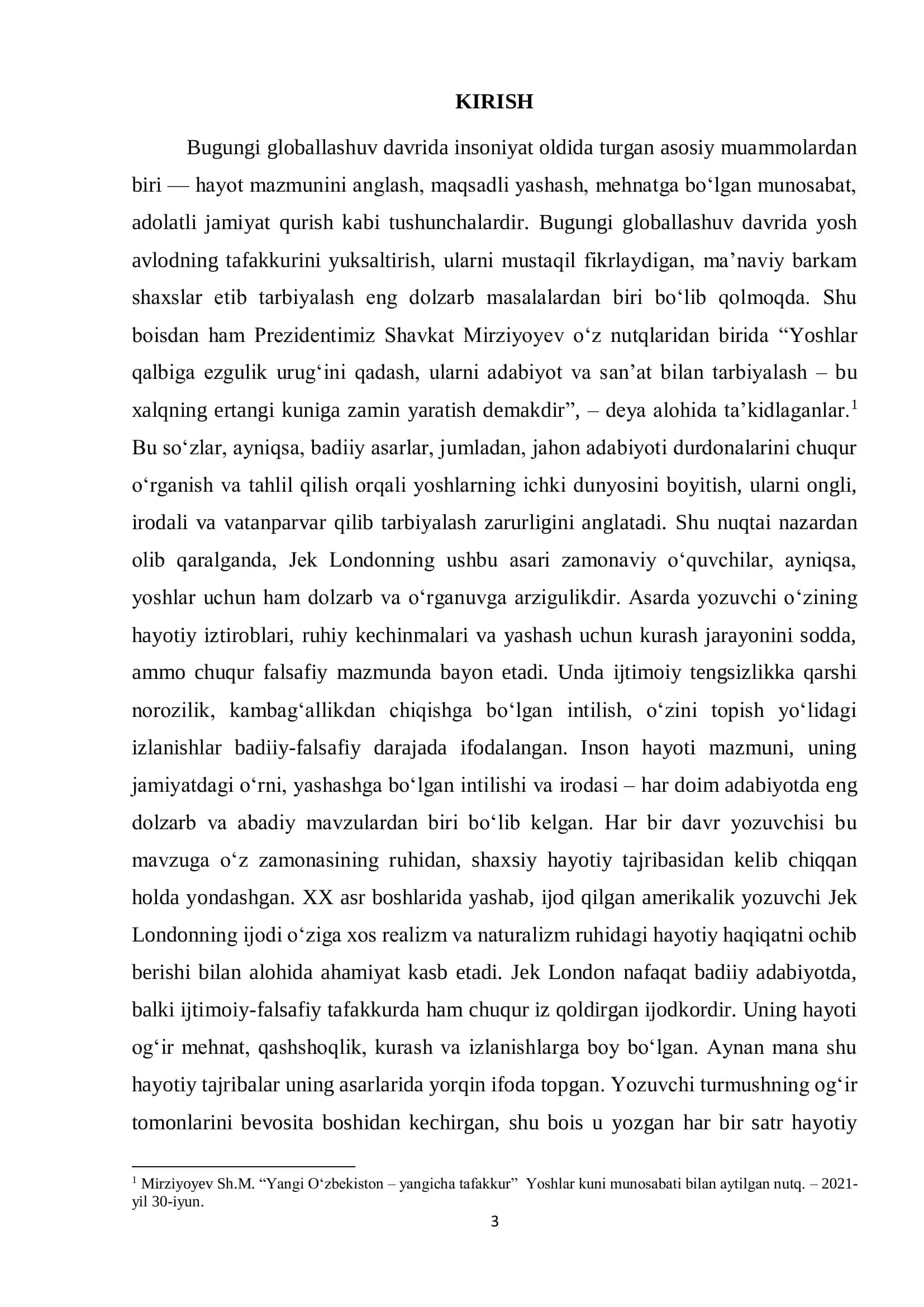 Jak Londonning “Men anglagan hayot” asarida hayot haqida 3