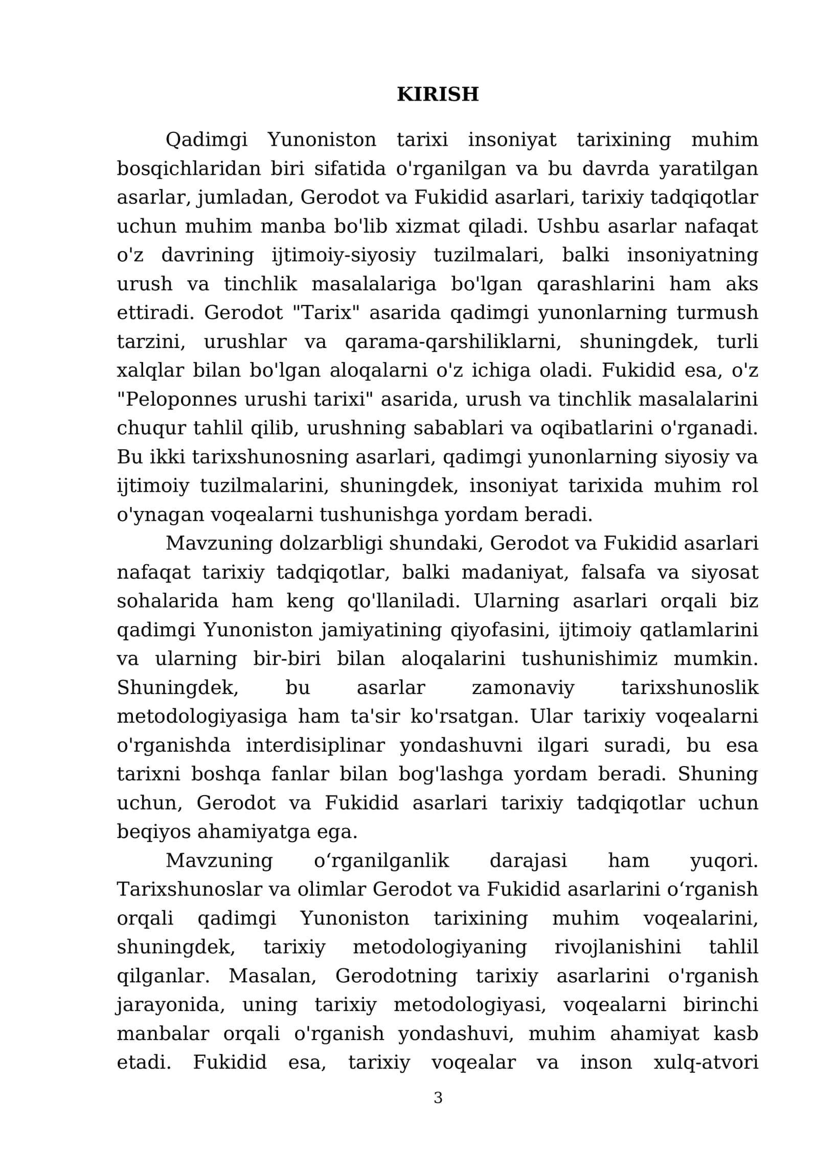 Qadimgi Yunoniston tarixini o‘rganishda Gerodot va Fukidid asarlarini ahamiyati 3