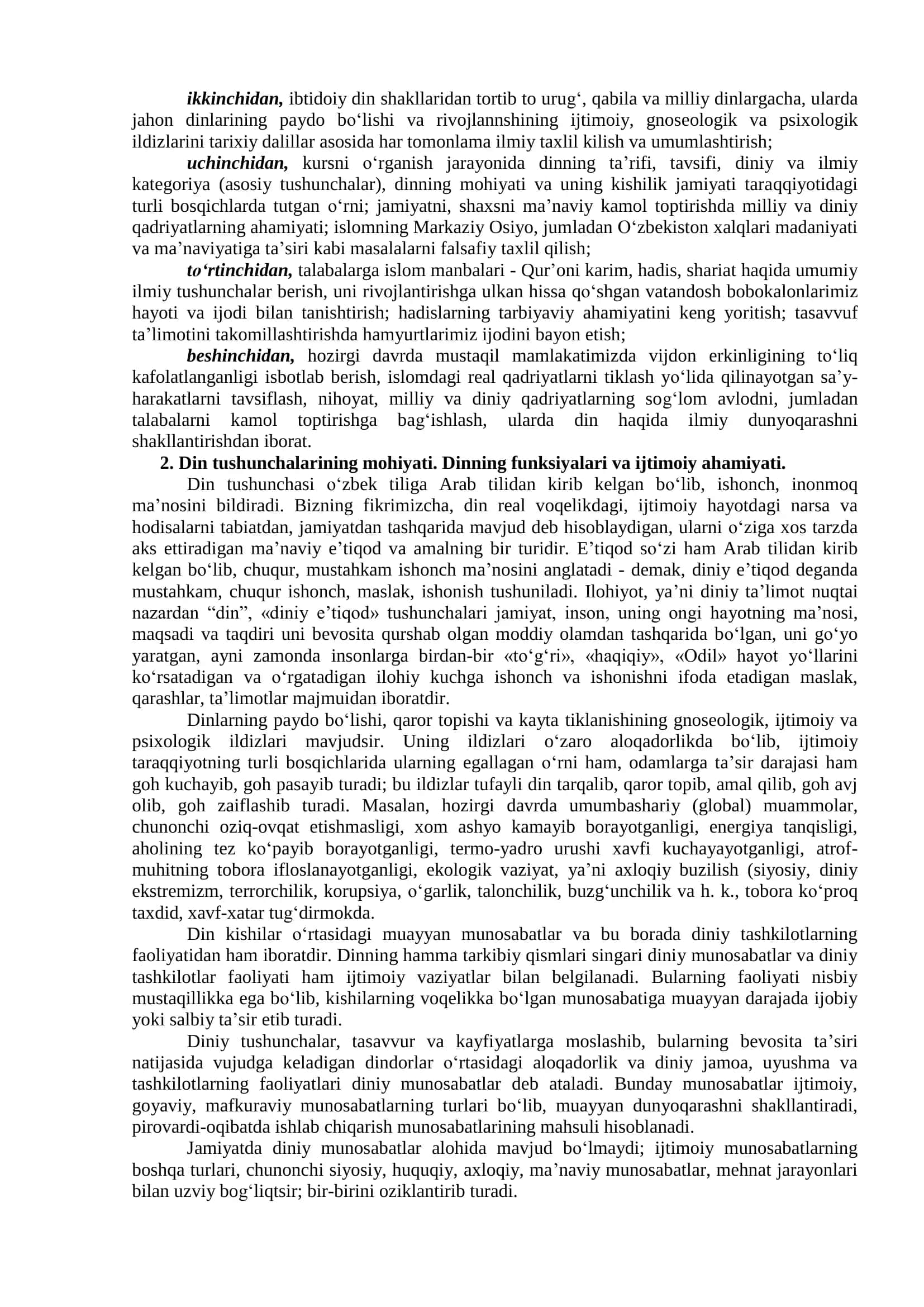 Din ijtimoiy madaniyat hodisa sifatidagi ahamiyati 3