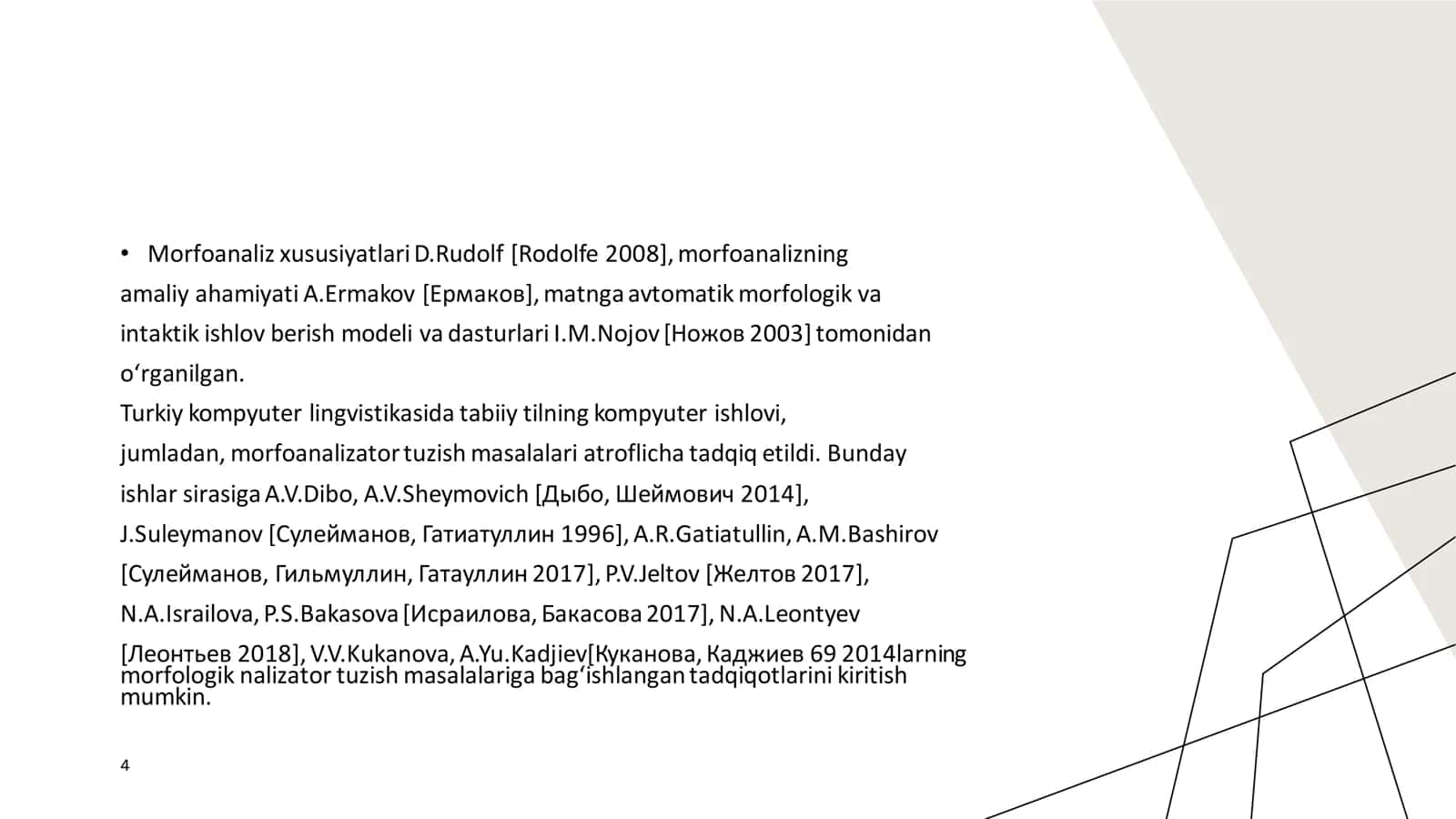 MASHINA TARJIMASI MORFOANALIZATORI UCHUN O’ZBEK TILINING MORFOLOGIK MODELINI YARATISH 3