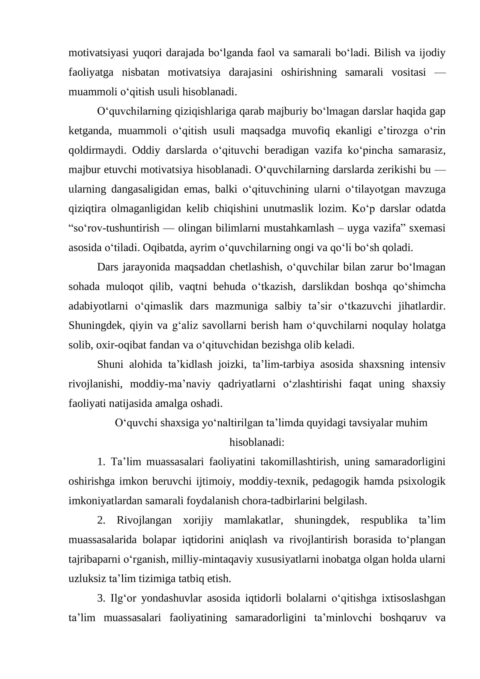 SHAXSGA YO‘NALTIRILGAN TA’LIM TEXNOLOGIYALARI ASOSIDA INFORMATIKA FANLARINI O‘QITISH 3