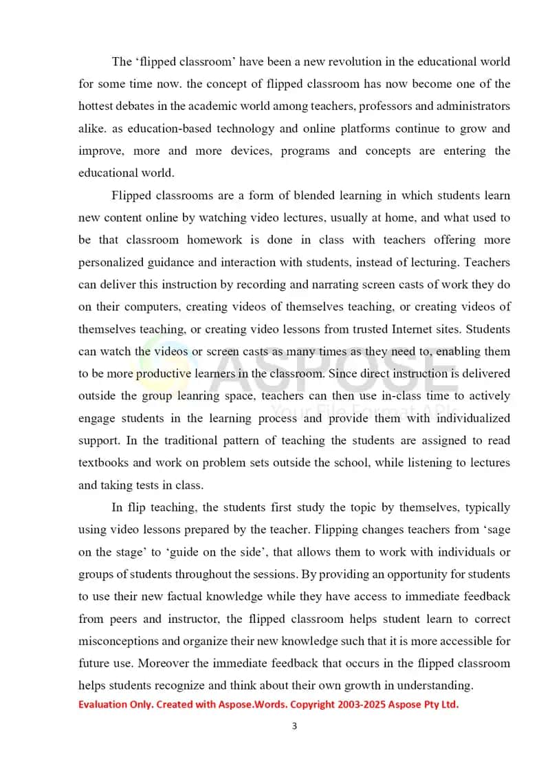 Blended learning and flipped classroom 3