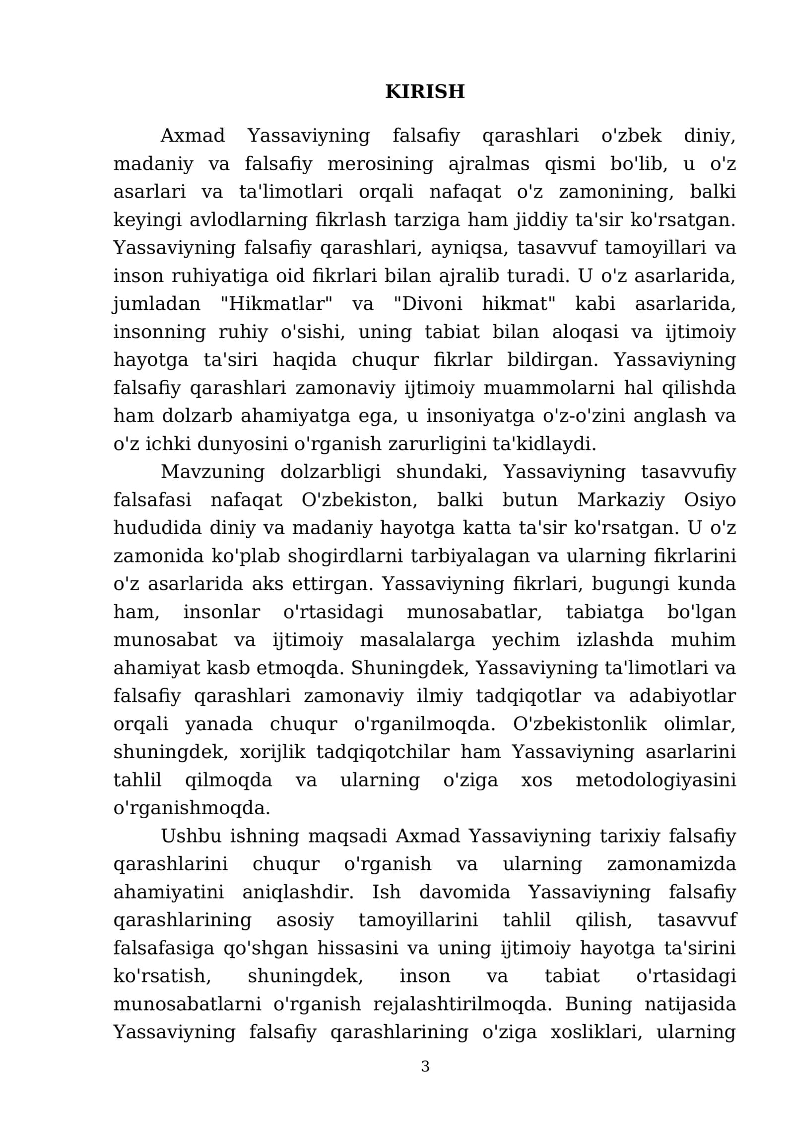 Axmad Yassaviyning tarixiy falsafiy qarashlari 3