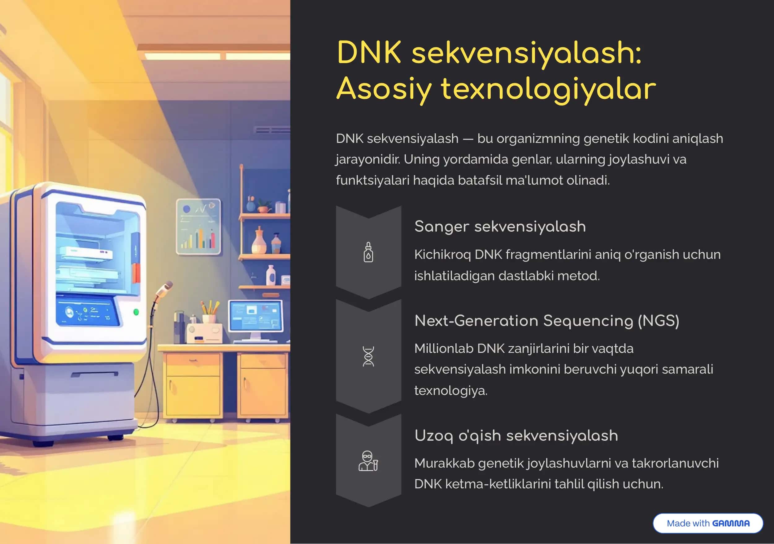 Genomni o'rganishning molekulyar genetik metodlari 3