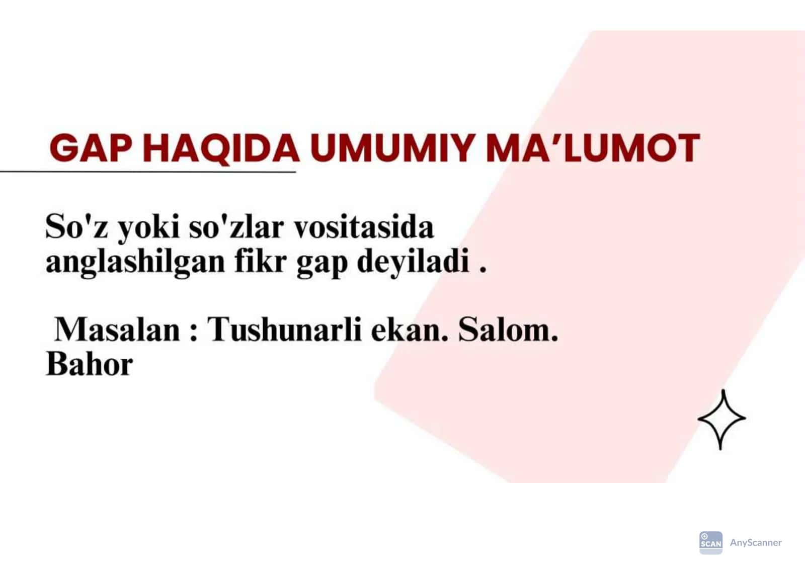Gap haqida umumiy maʼlumot. Gap kommunikativ birlik sifatida 3