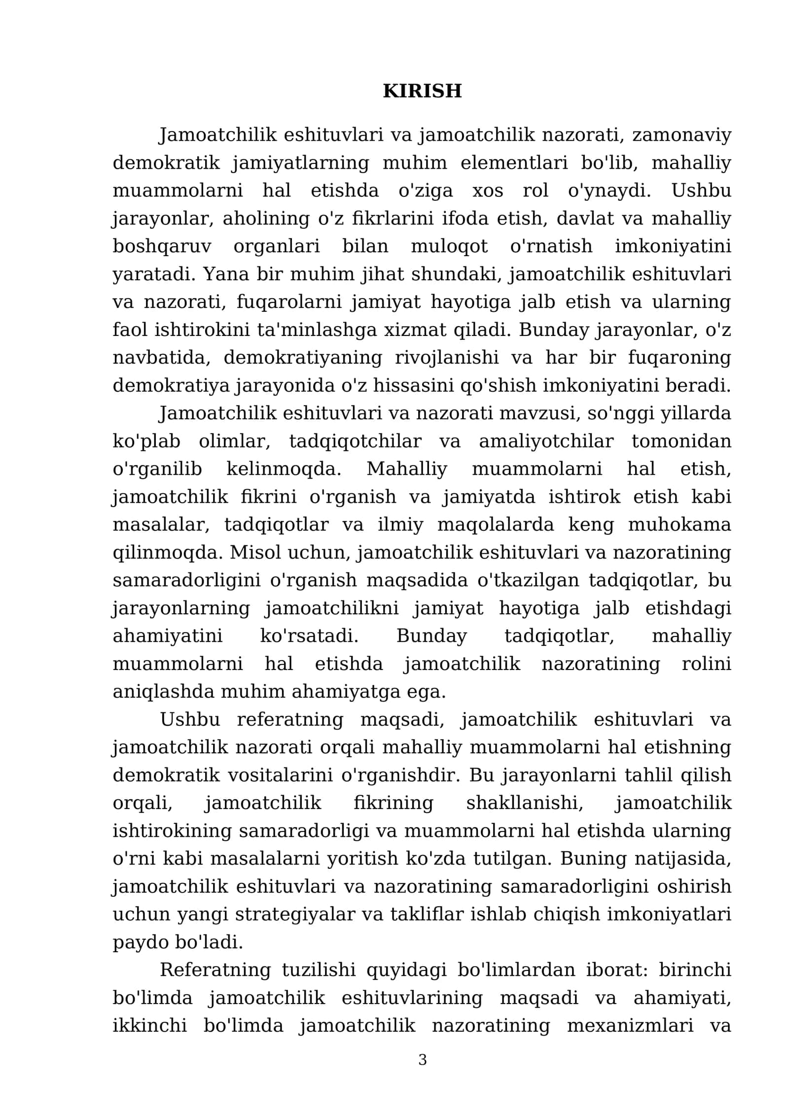 Jamoatchilik eshituvlari va jamoatchilik nazorati: mahalliy muommalarni hal etishning demokratik vositalari 3