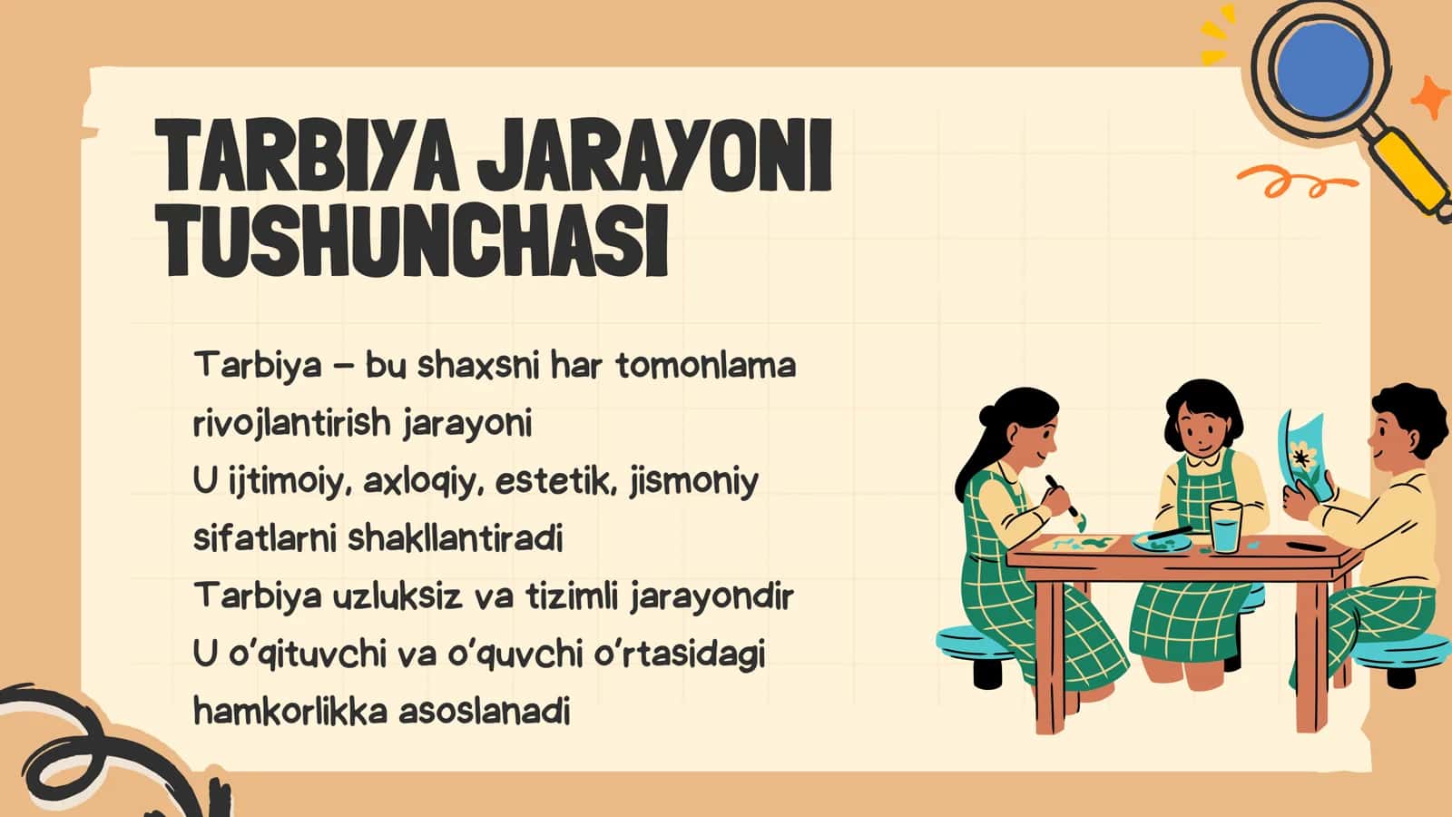 TARBIYA JARAYONINI TASHKIL ETISH SHAKLLARI 3