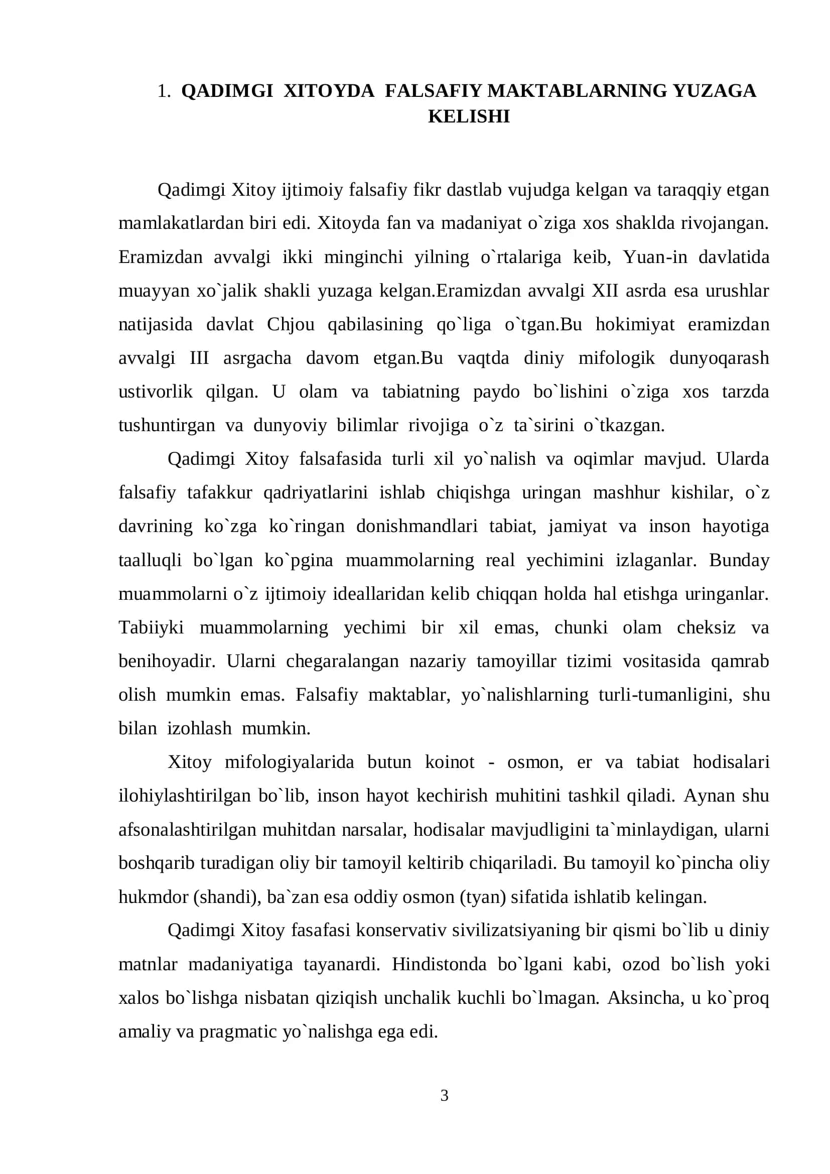 QADIMGI XITOY FALSAFIY MAKTABLARINING YUZAGA KELISHI 3