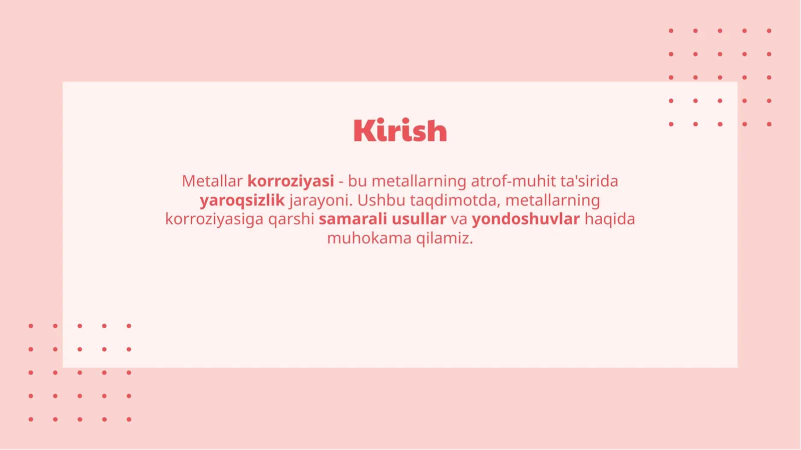 Metallar Korroziyasiga Qarshi Kurash: Samarali Usullar va Yondoshuvlar 3