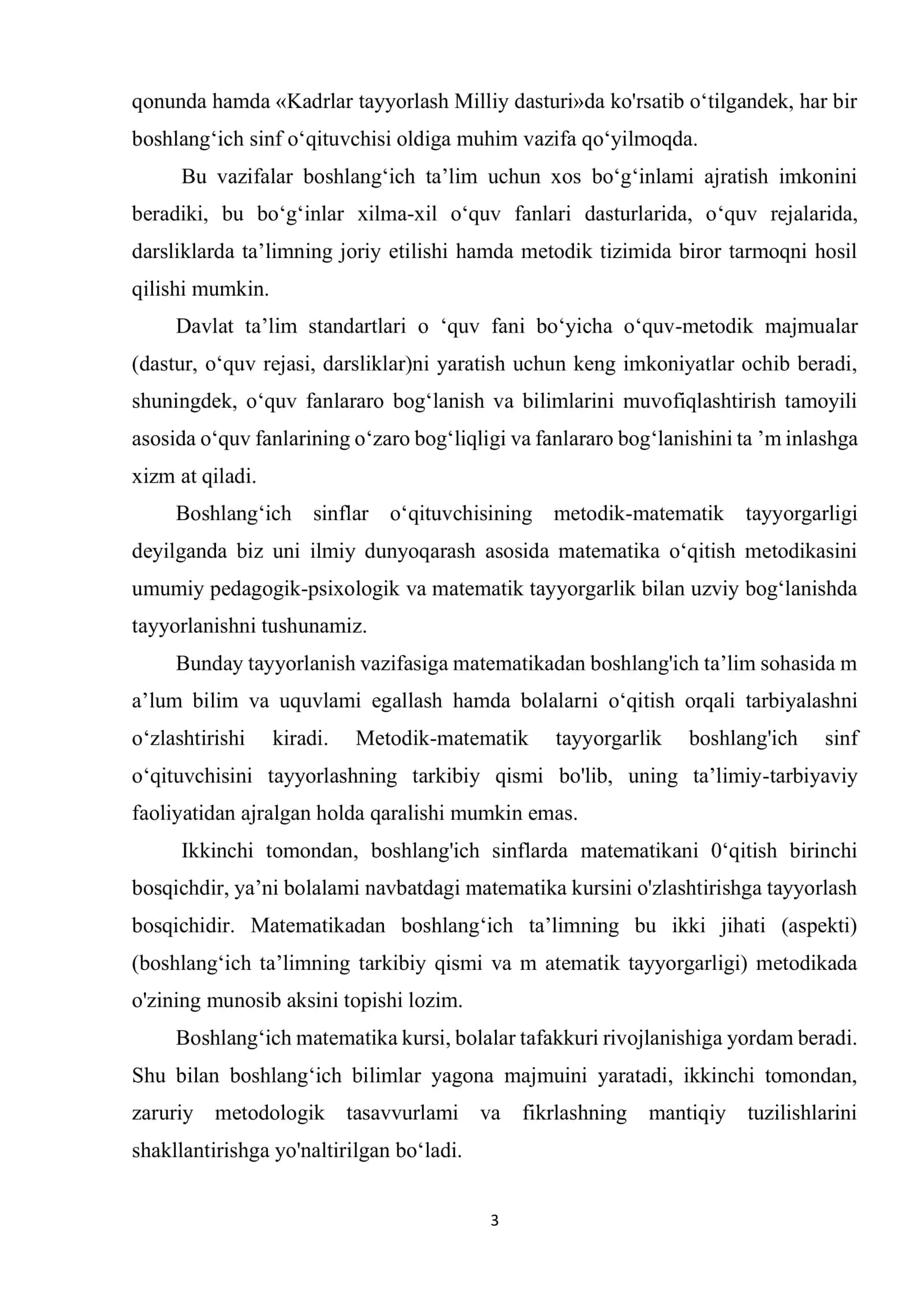 Matematik o‘yinlardan foydalanib maktabgacha ta’lim va boshlang‘ich ta’lim uzviyligini ta’minlashning nazariy asoslari 3