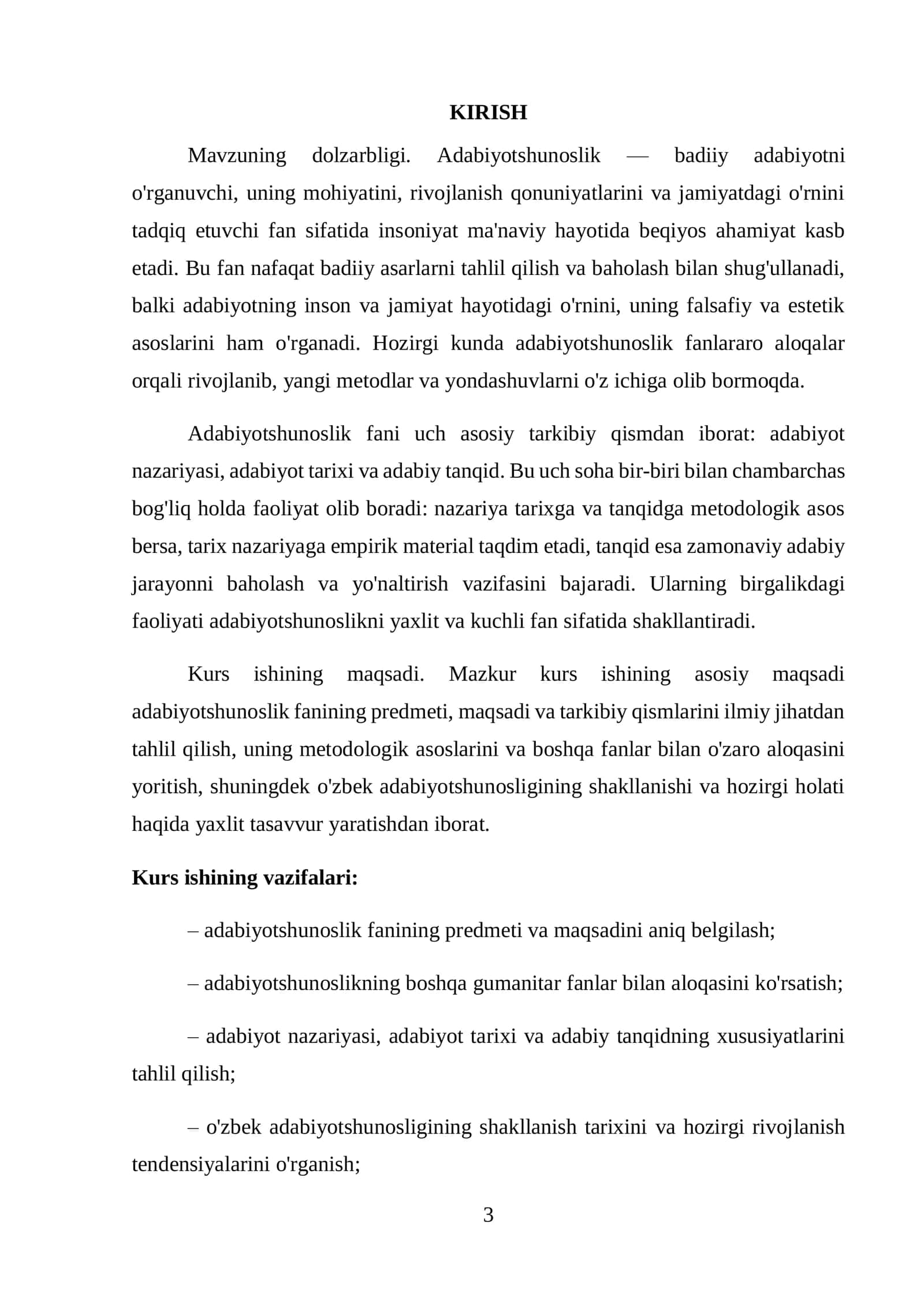 Adabiyotshunoslik fani va uning tarkibiy qisimlari 3