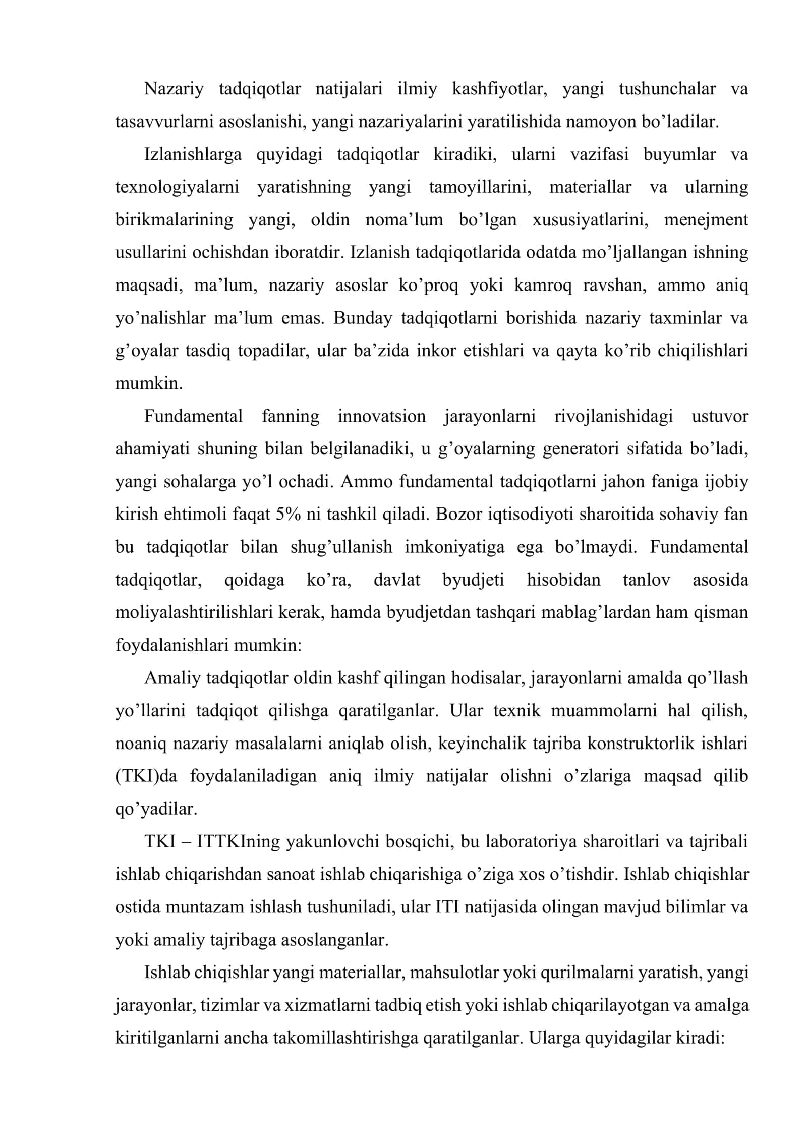 Ilmiy-tadqiqot va tajriba-konstruktorlik ishlarini tashkil etish 3