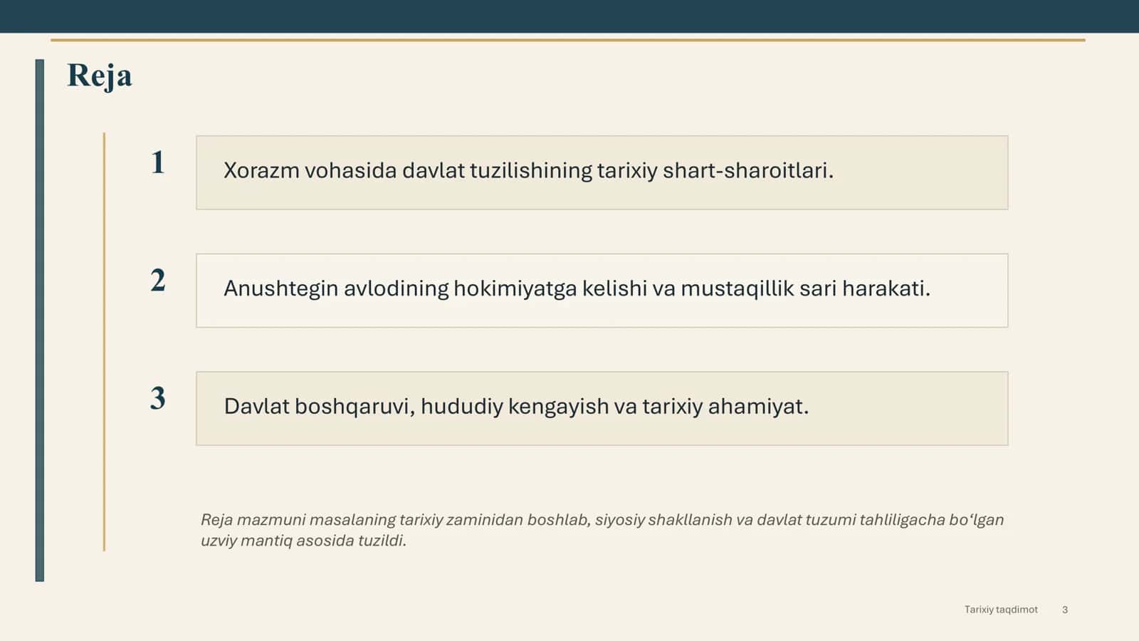 Tarixiy taqdimot Xorazmshoh Anushteginiylar davlatining tashkil topishi 3