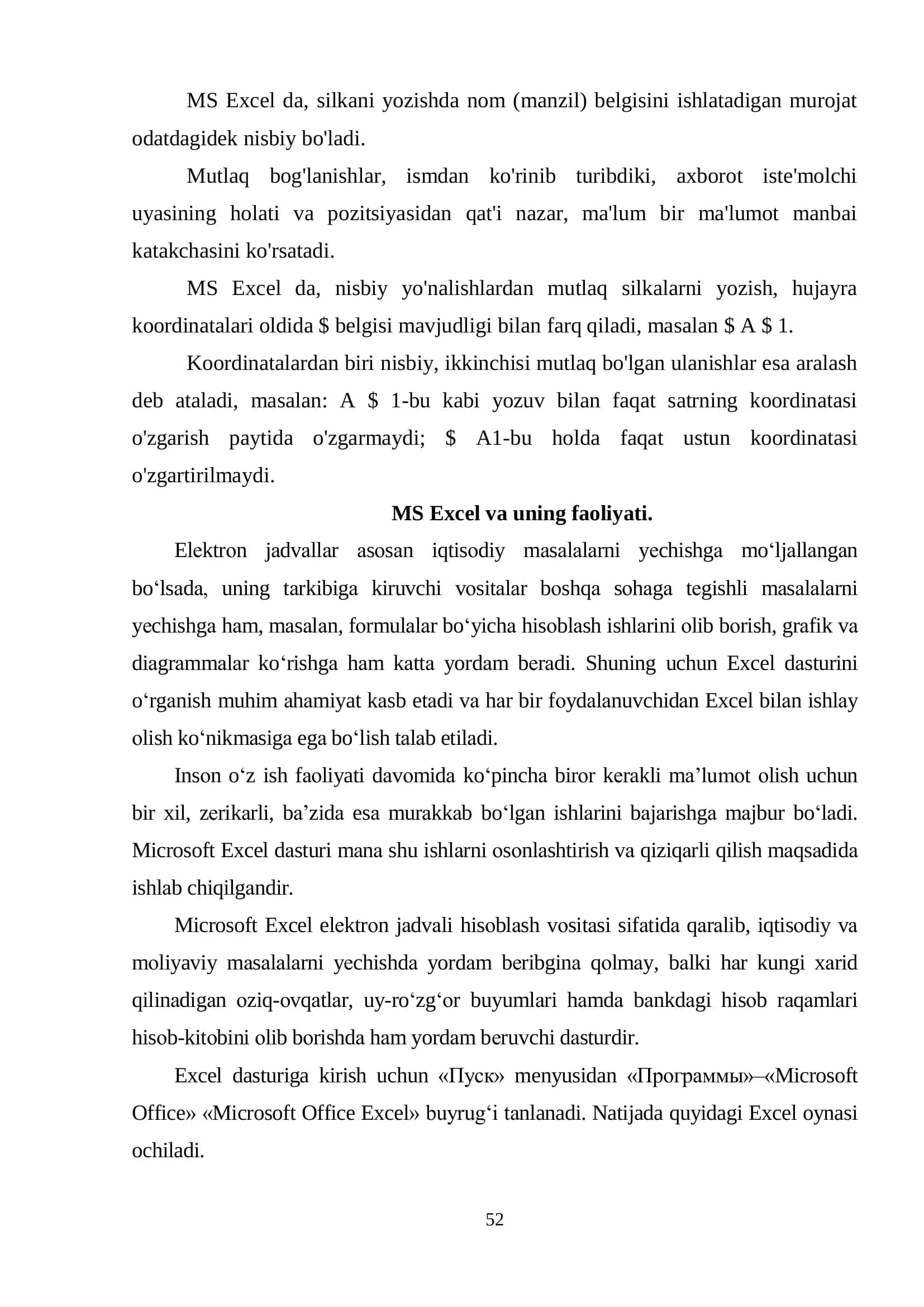 Jadval protsessorlari 3