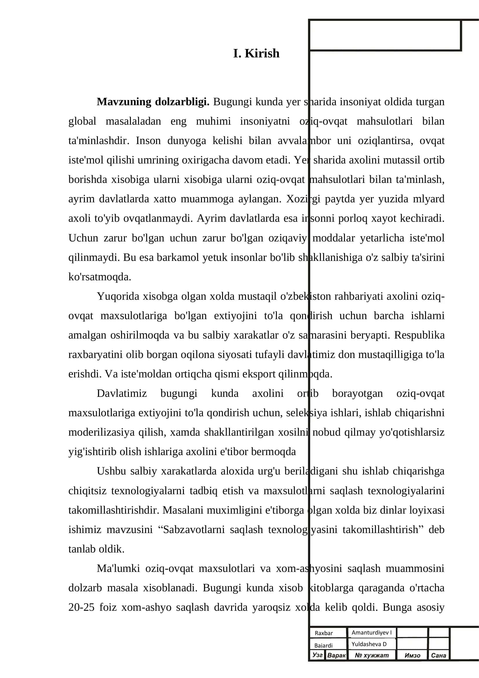 Sabzavotlarni saqlash texnologik tizimini takomillashtirish 3