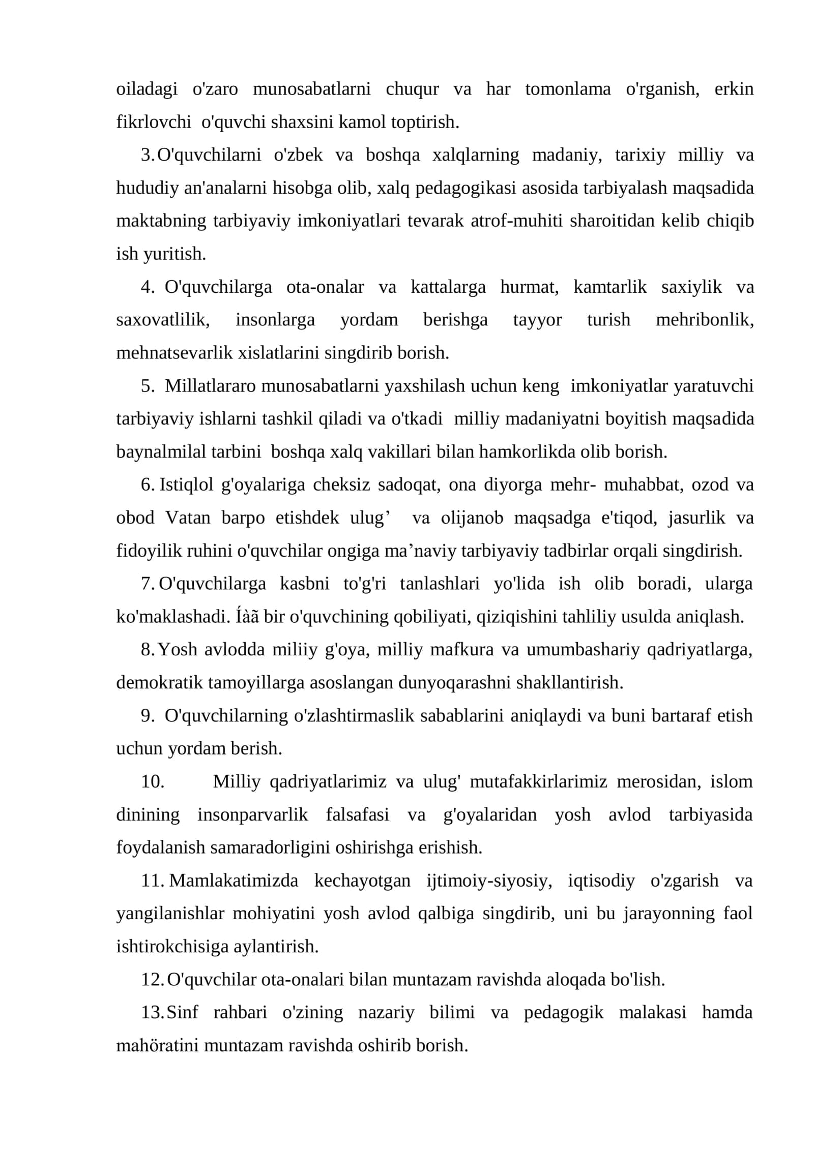 Sinf rahbarining tashkilotchilik faoliyati 3