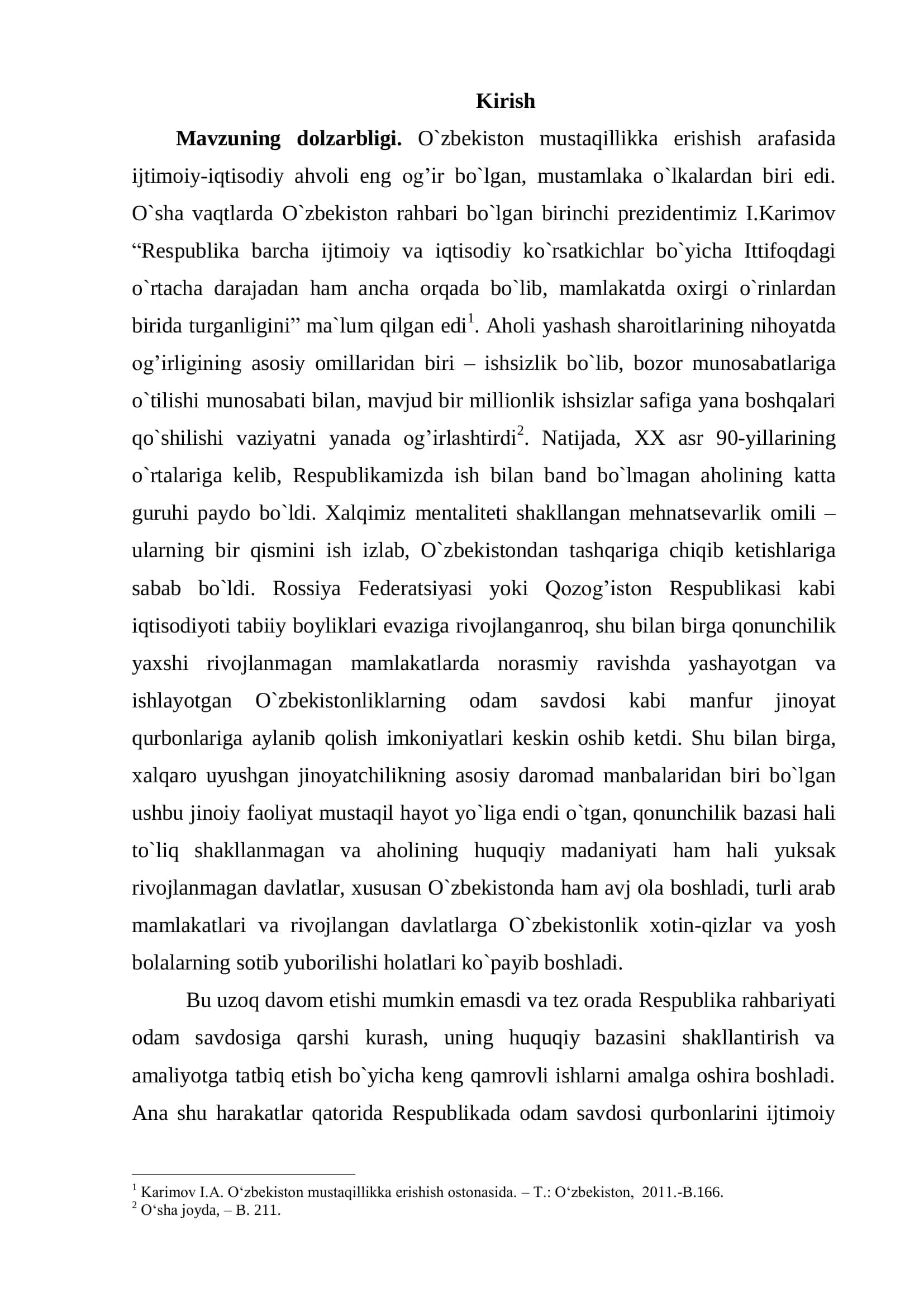 Ijtimoiy ish kafedrasi "Odam savdosi jabrdiydalarini ijtimoiy reablitatsiya qilishning sotsiologik tahlili" 3