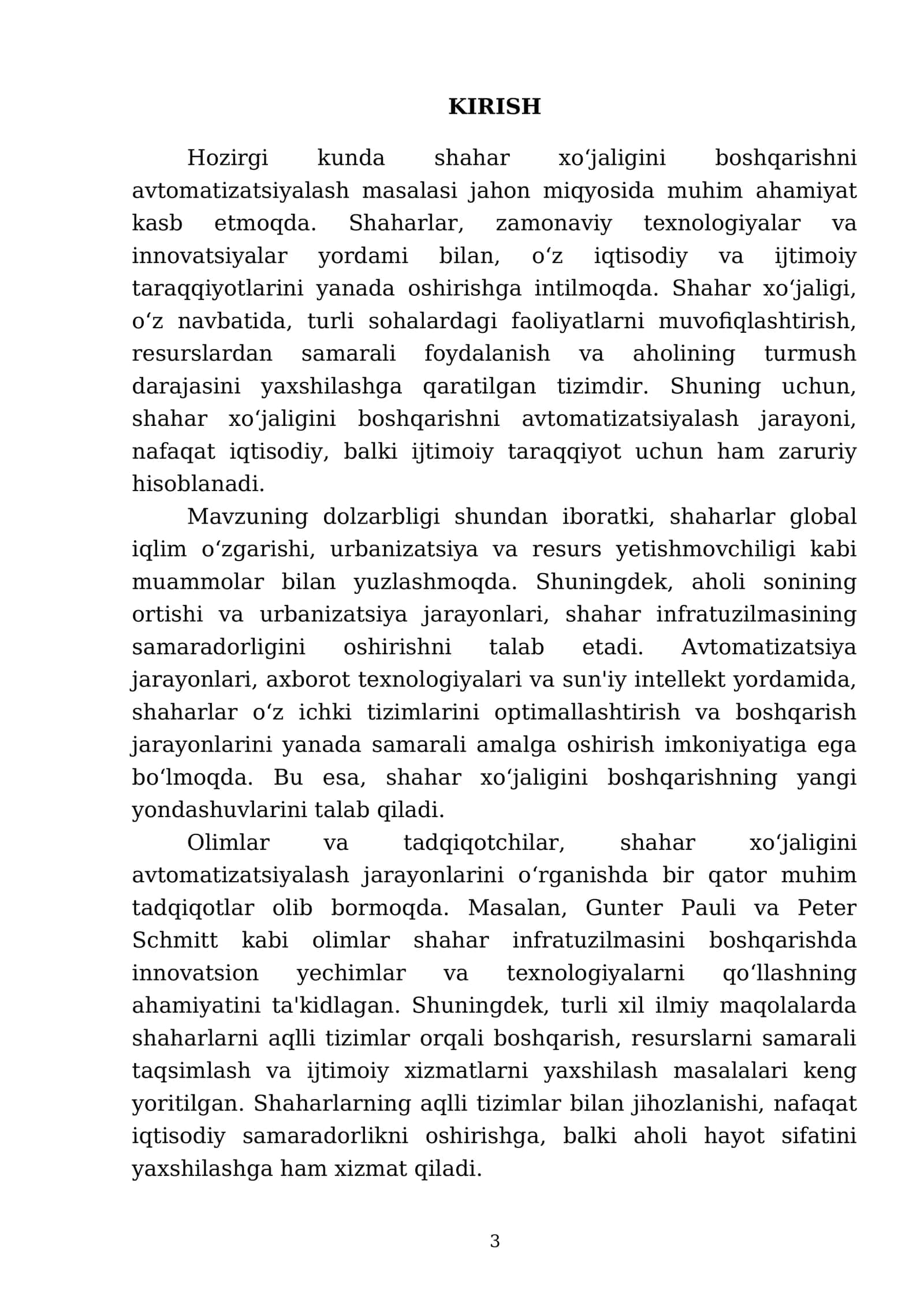 Shahar xo‘jaligini boshqarishni avtomatizatsiyalash 3