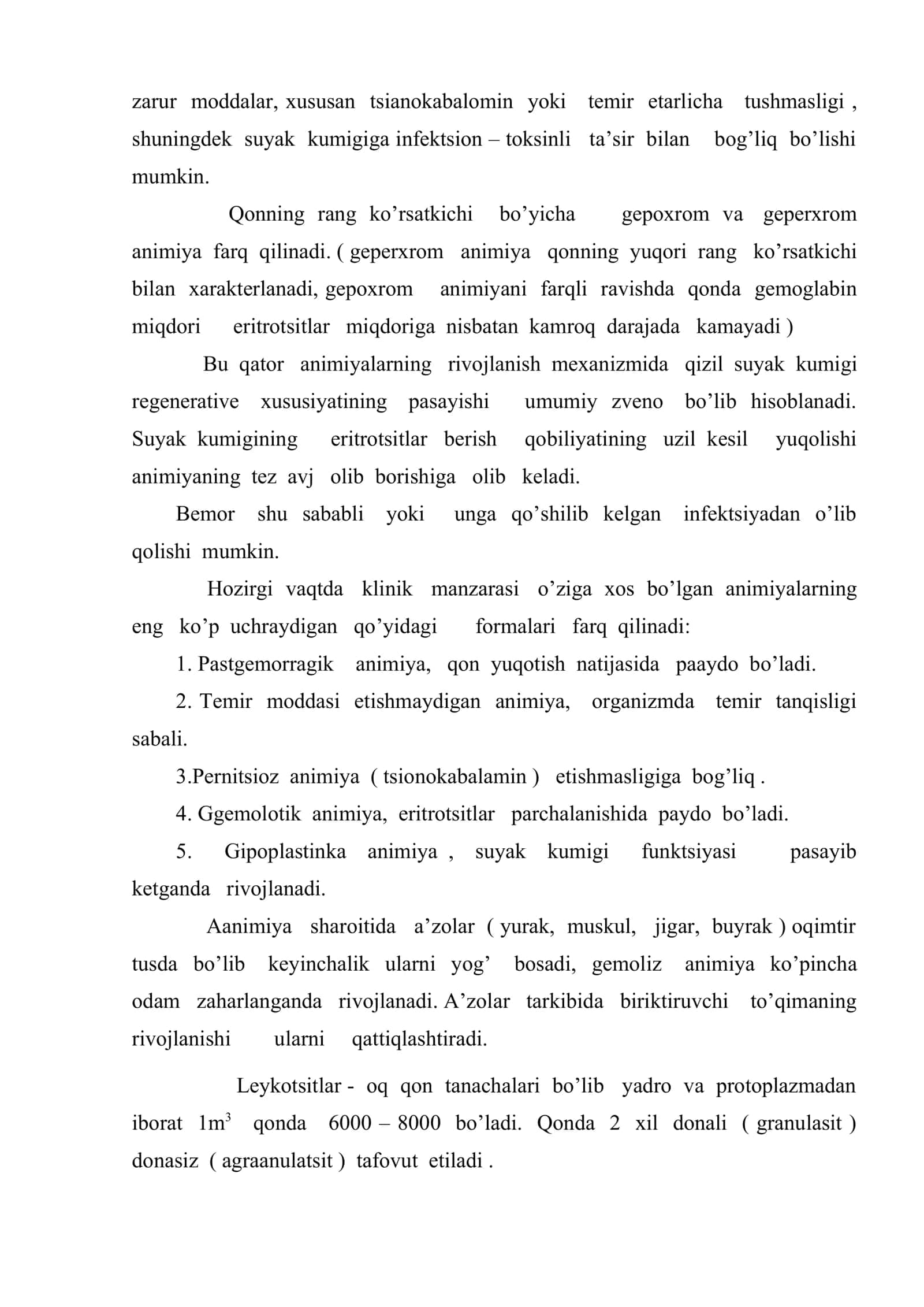 Qonning shaklli elementlarining potologiyasi 3