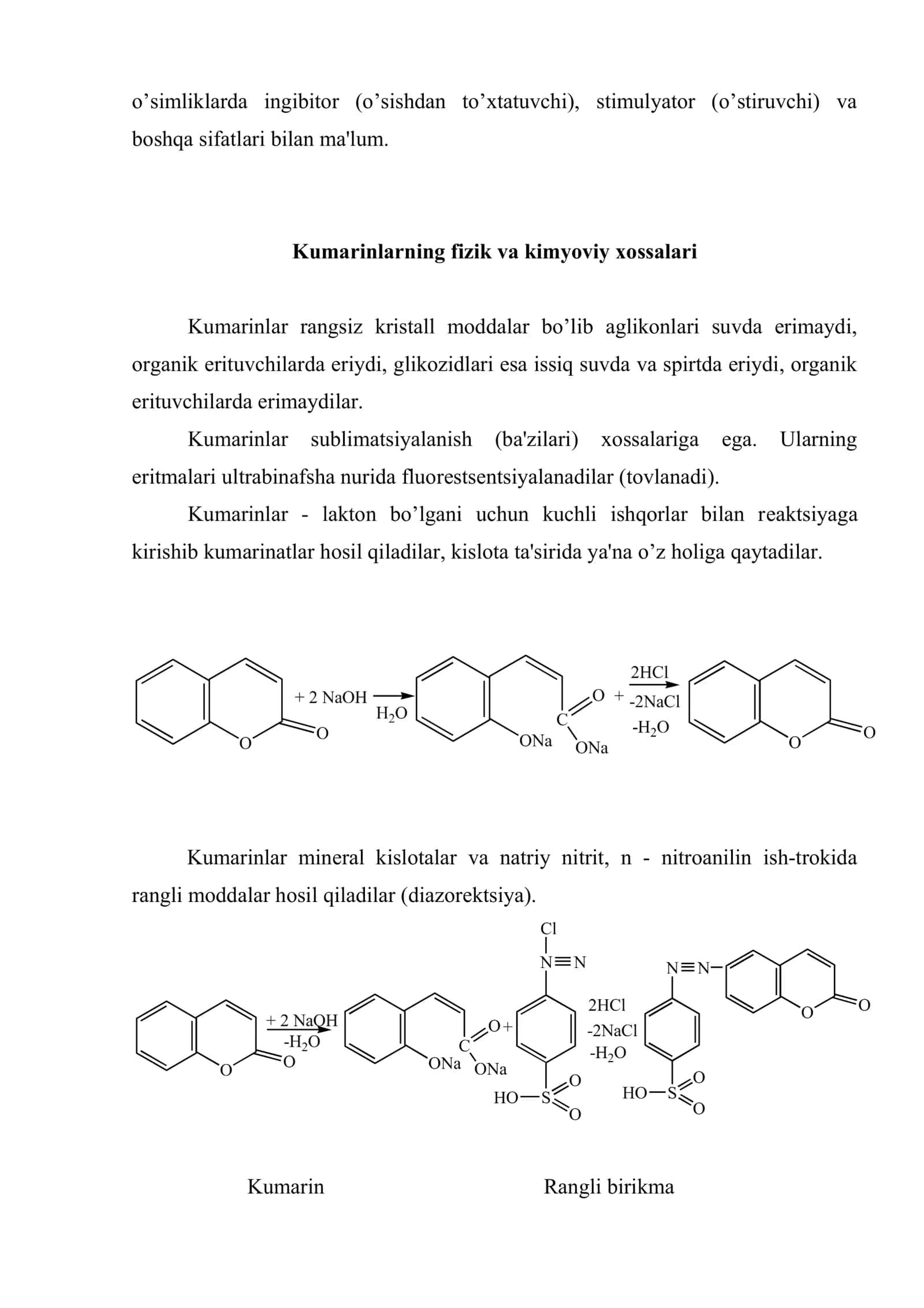 Tarkibida kumarin va furanoxromonlar bo’lgan dorivor o’simliklar va mahsulotlar mavzusidagi ma'ruza uchun uslubiy qo’llanma 3