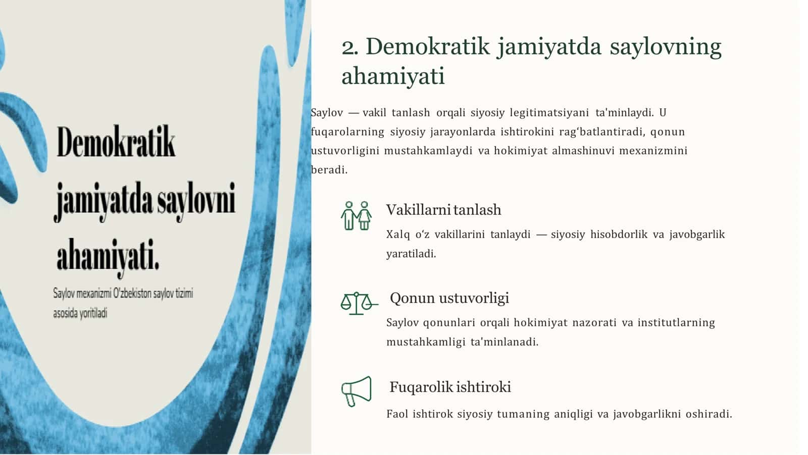Saylov tizimi: O‘zbekiston va AQSh — umumiy tushuncha 3