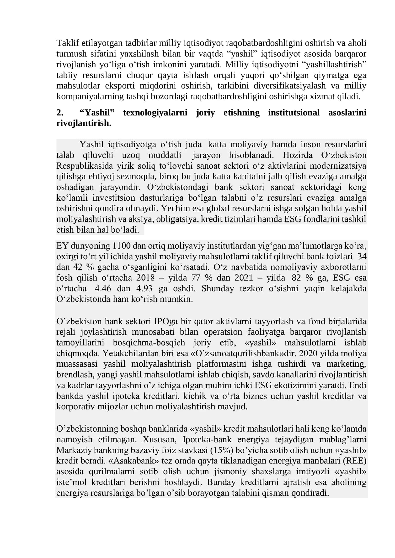 Yashil iqtisodiyotni rivojlantirishning moliyaviy va nomoliyaviy mexanizmlari 3