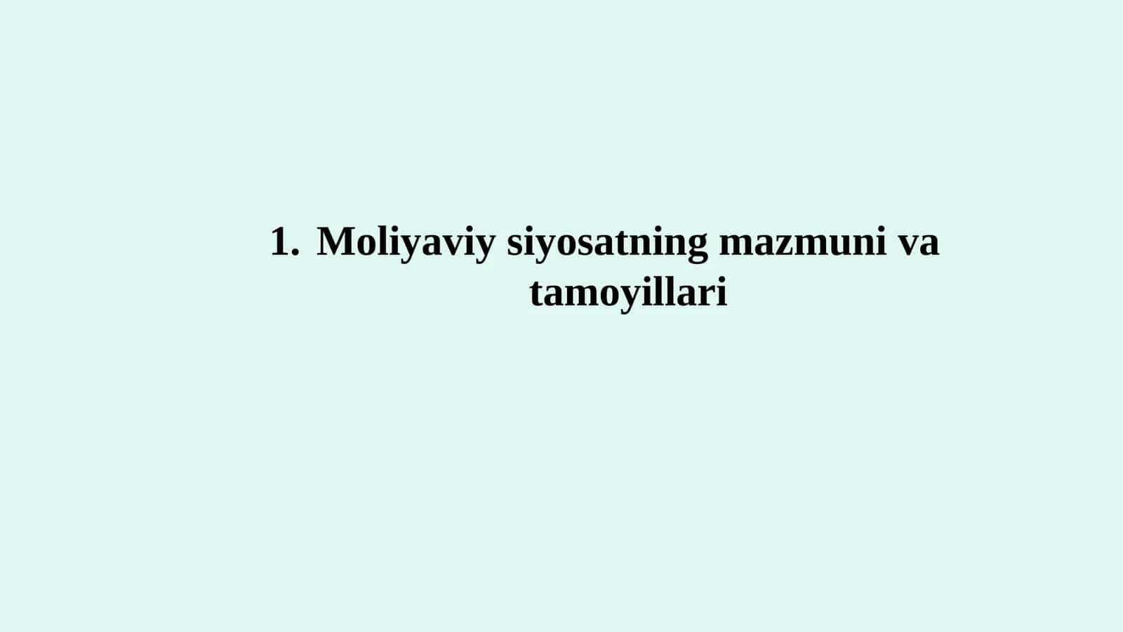 Moliyaviy siyosat 3