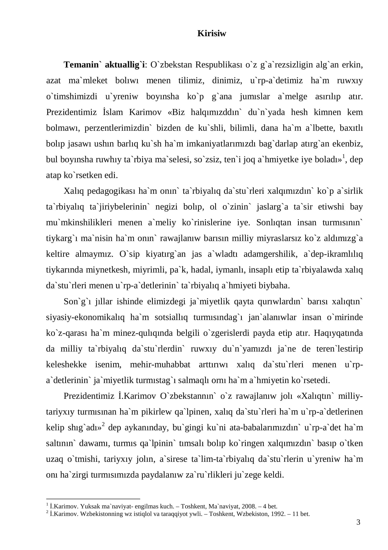 Pitkeriw qa`nigelik jumısı 3