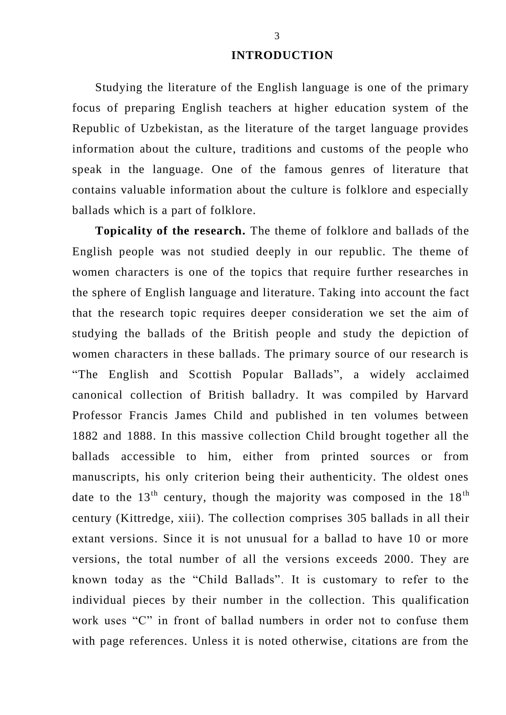 Depiction of Female Characters in English and Scottish Ballads 3