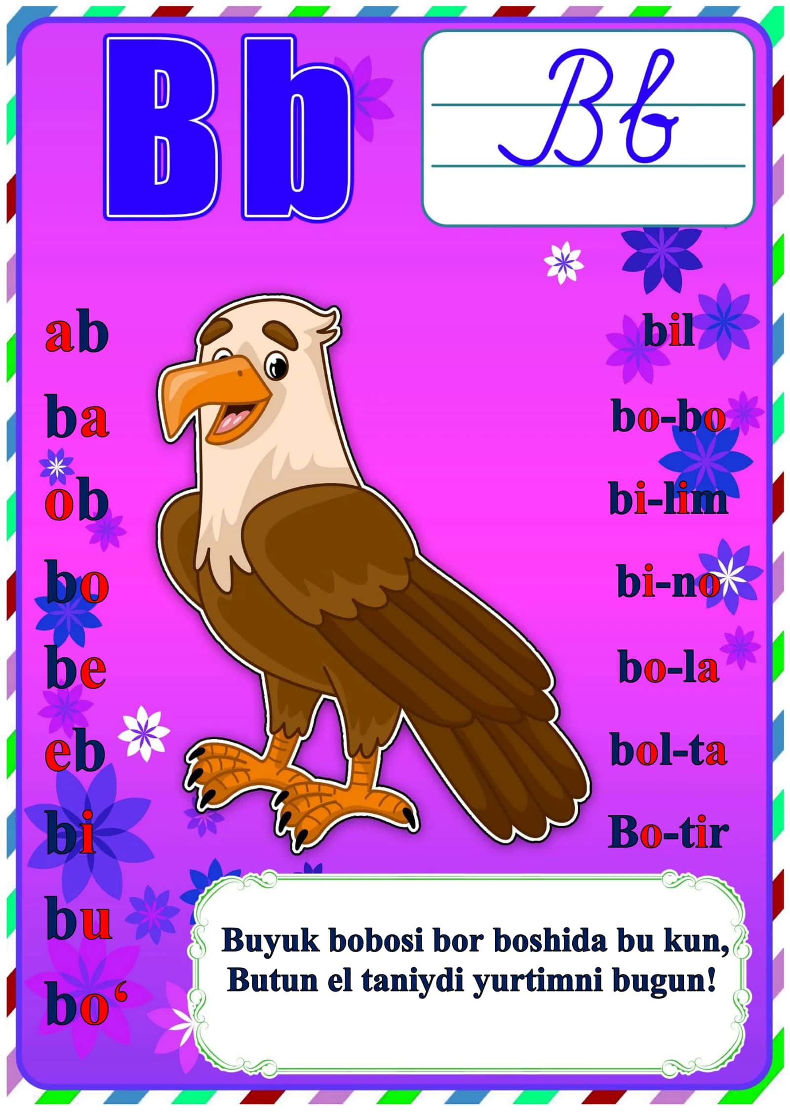 1-sinf alifbe hamma harflar rasmlar va bo'g'inlar bilan 3