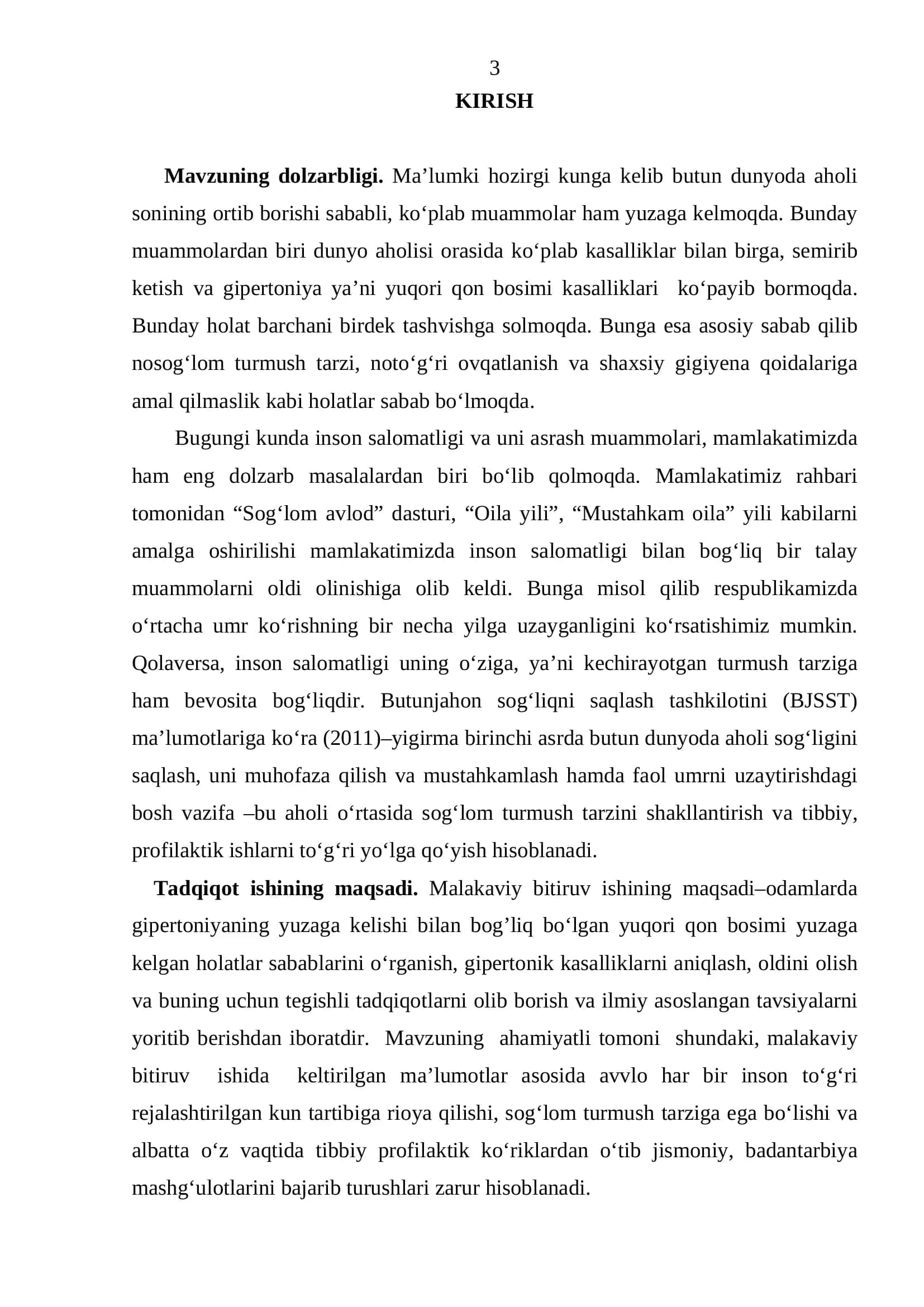 Odamlarda Gipertoniyani Yuzaga Kelishi va Uni Oldini Olish Chorlari 3