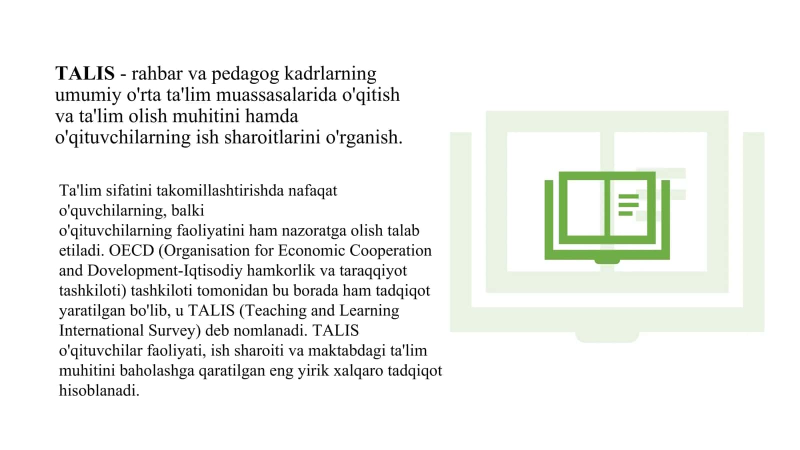 TALIS Xalqaro dasturi 3