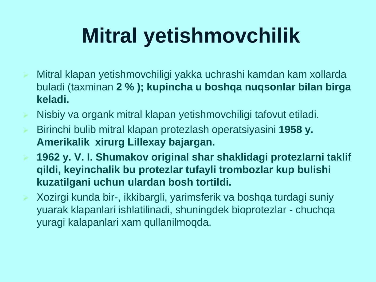 Orttirilgan yurak kasalliklari 3