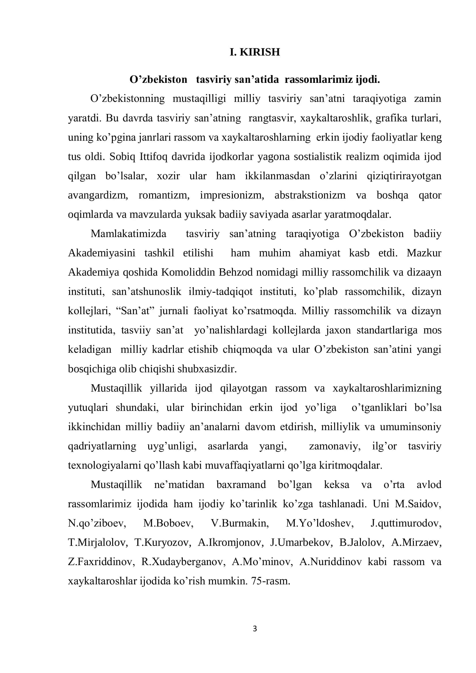 O’zbekiston xalq rassomi Bahodir Jalolov ijodi 3