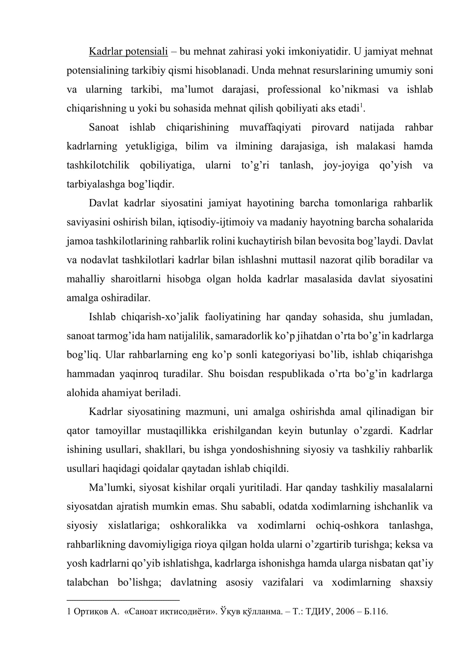 Sanoatda kadrlar va mehnatga haq to’lash 3