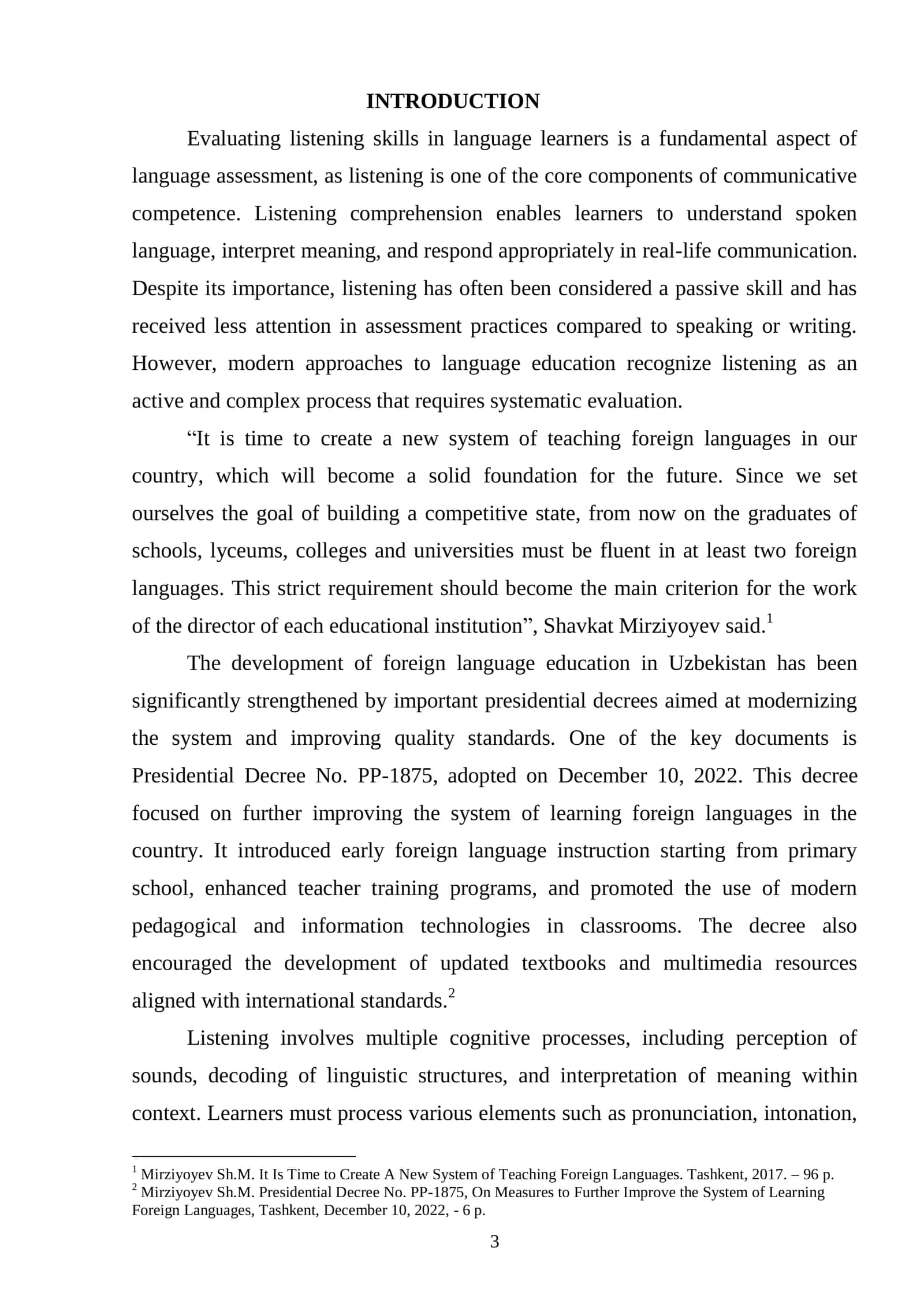 Course Paper on Evaluating Listening Skills in Language Learners 3