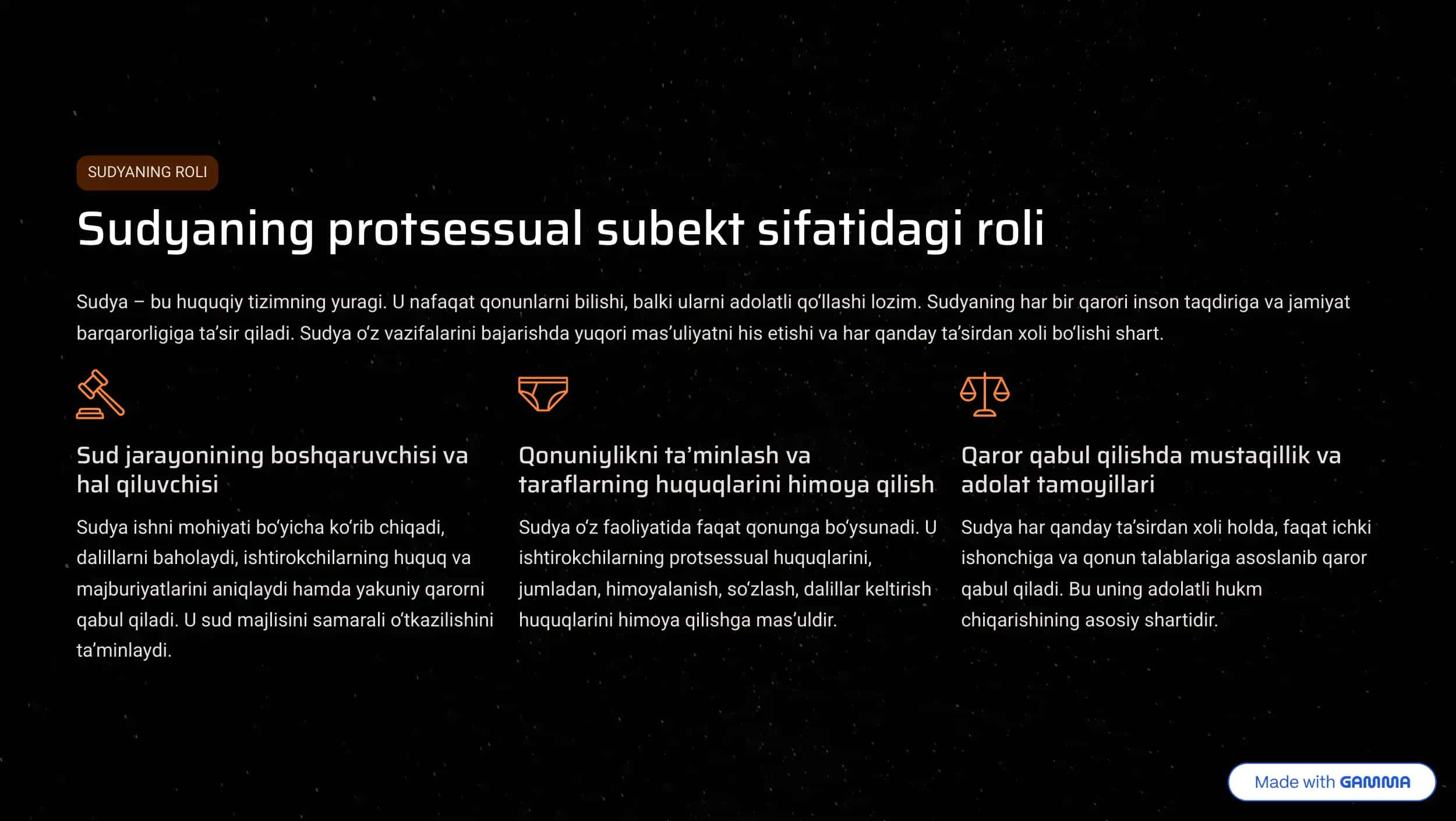 Sud va sudya protsessual subektlar 3