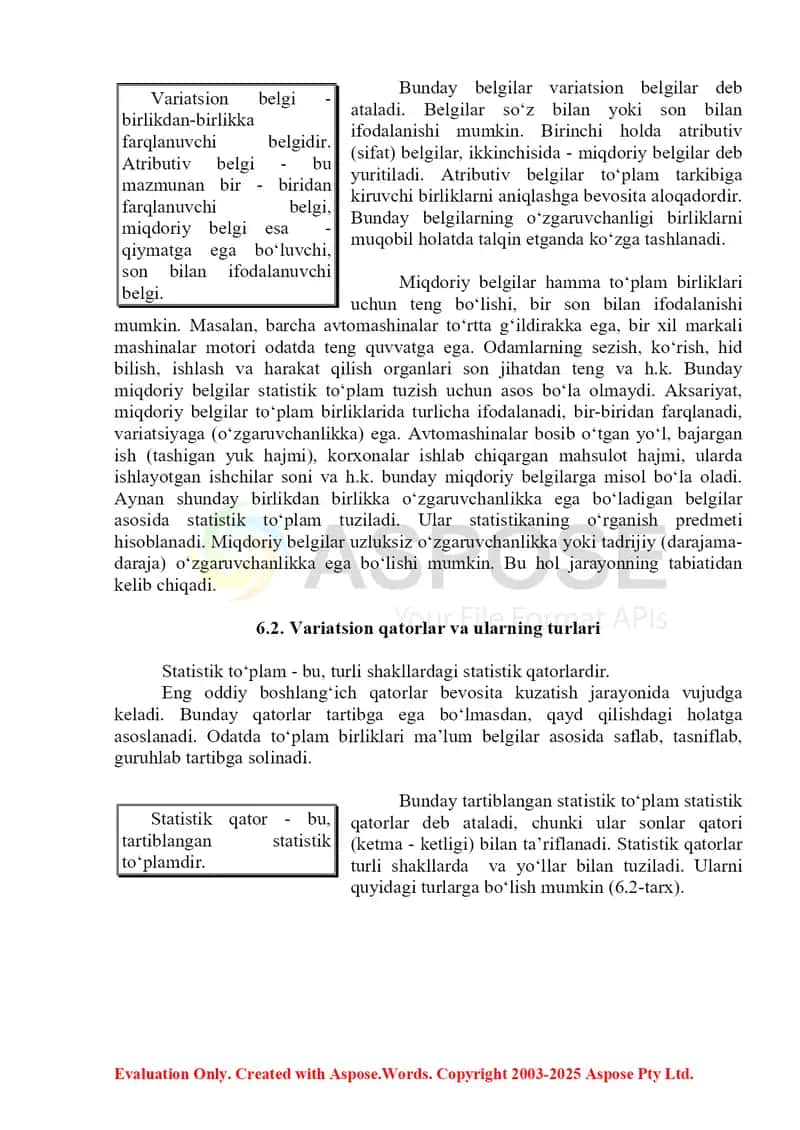 Statistik to‘plam tuzilishi va ijtimoiy-iqtisodiy hodisalar o`rtasidagi bog`lanishlarni o`rganishda guruhlash usulini qo`llash ahamiyati. 3