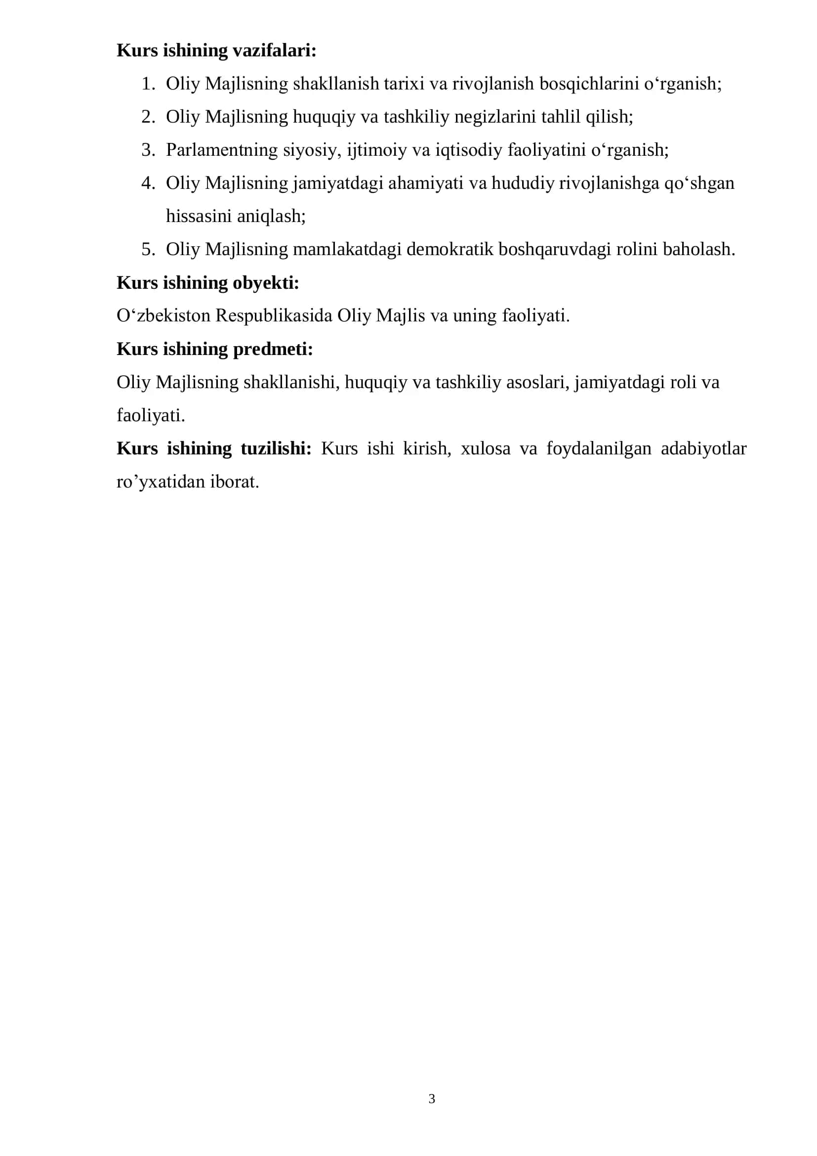 Oʻzbekiston Respublikasi Oliy Majlisining shakllantirilishi. 3