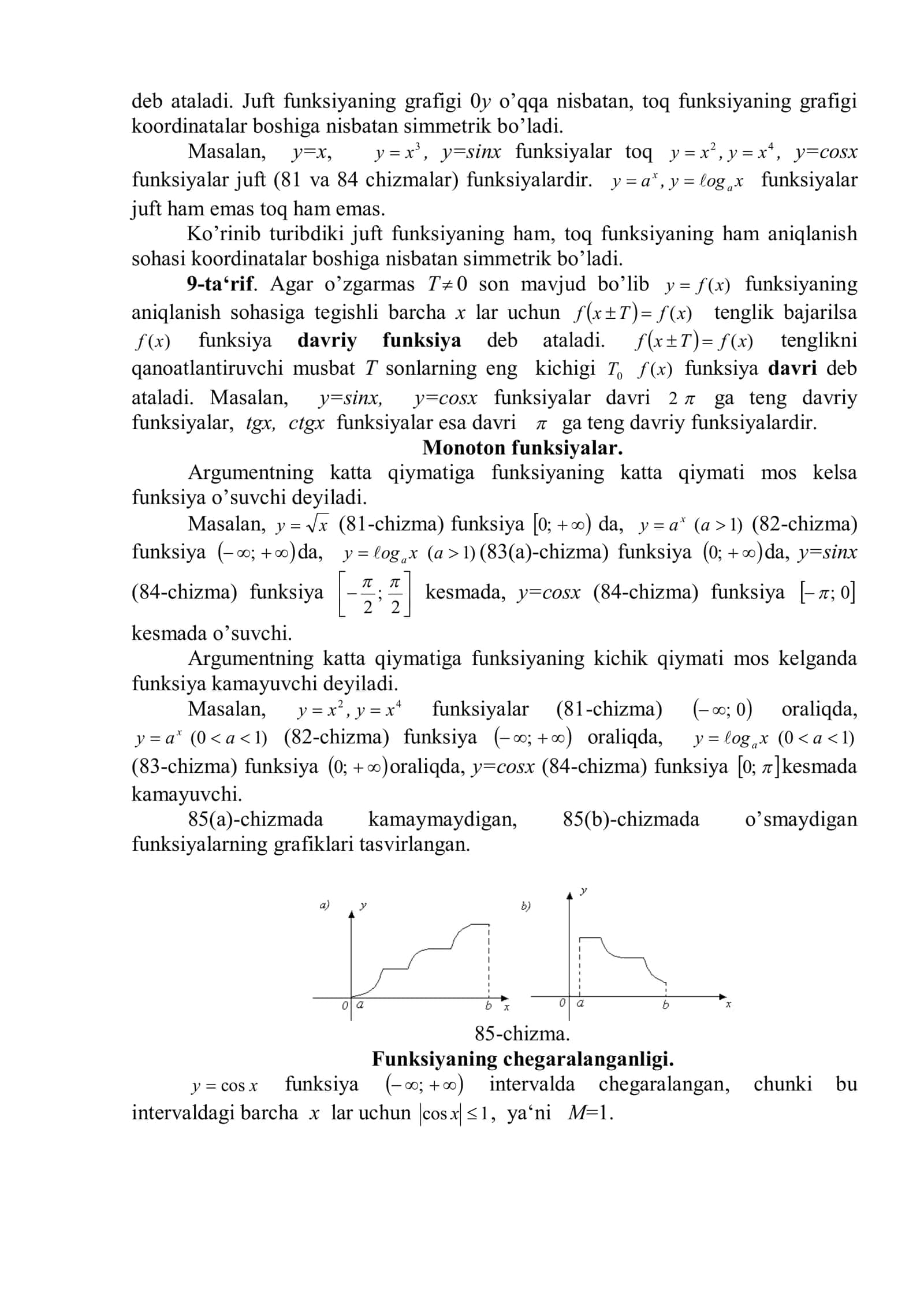 Elementar funksiyalar 3
