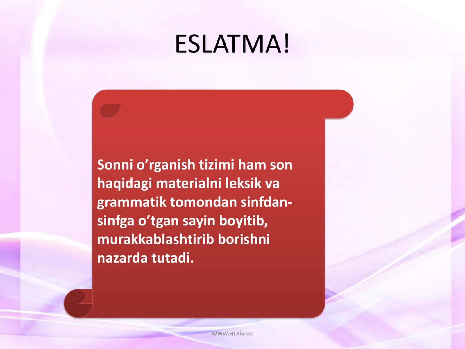 Boshlang'ich sinflarda sonni o‘rganish tizimi 3