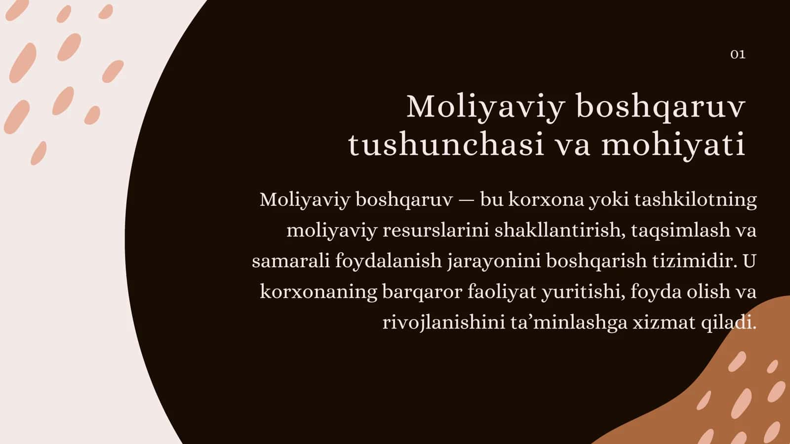 Moliyaviy boshqaruv mavzusida prezintatsiya 3