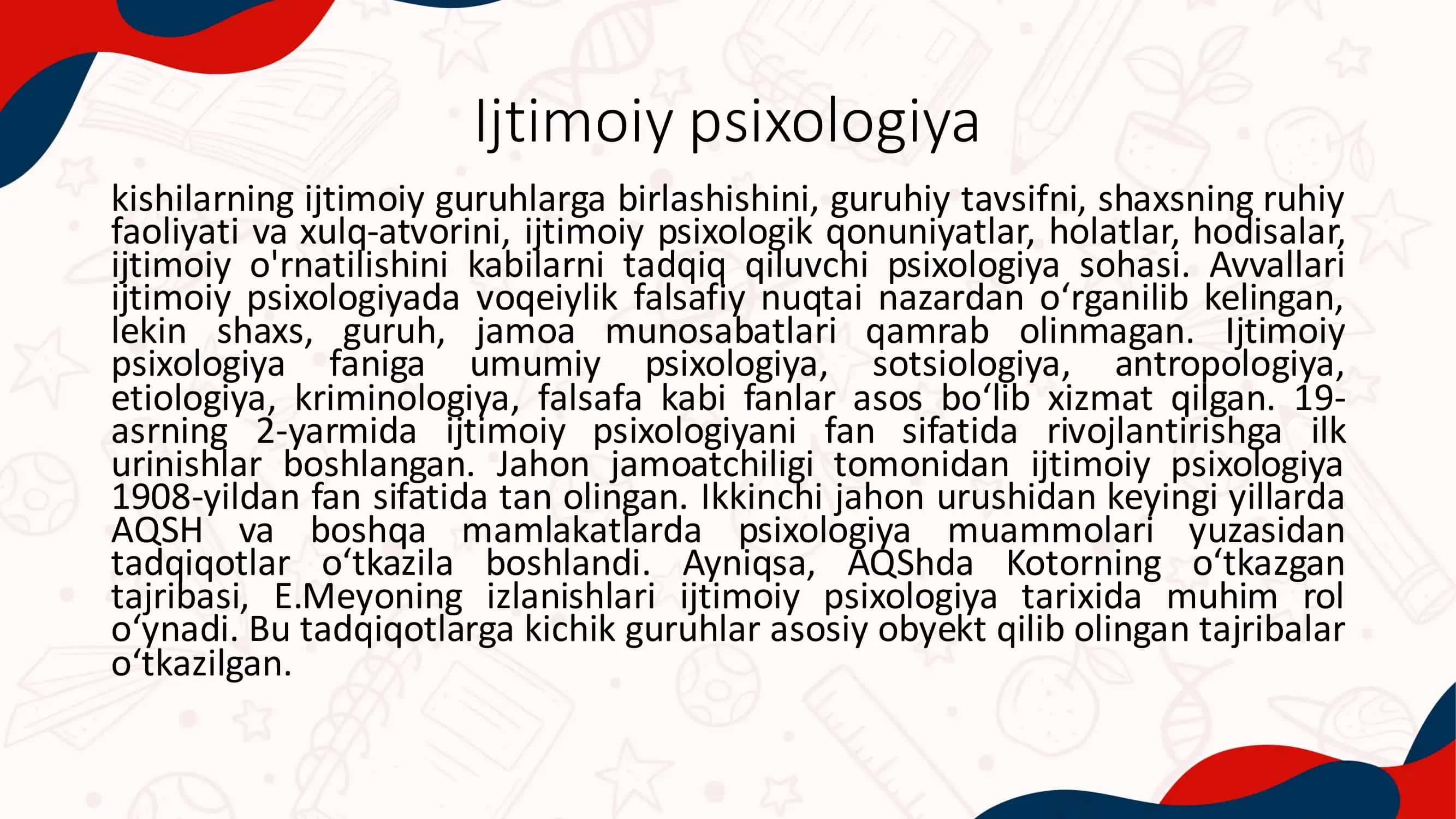 Ijtimoiy va Etnopsixologiyada Shaxs va Jamiyat 3