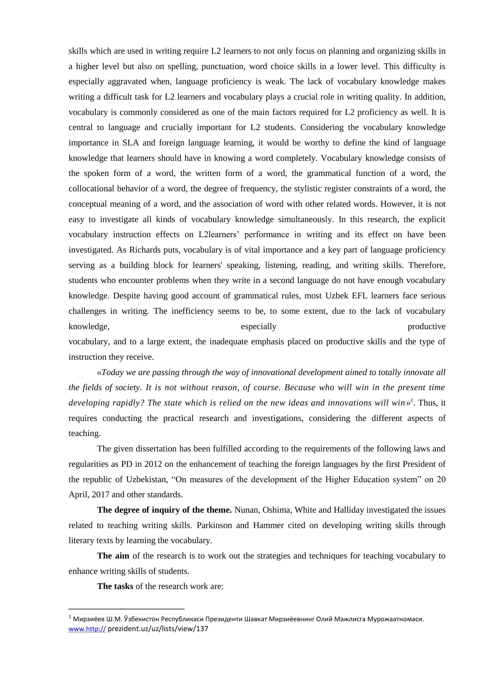 The enhancement of writing skills through teaching vocabulary 3