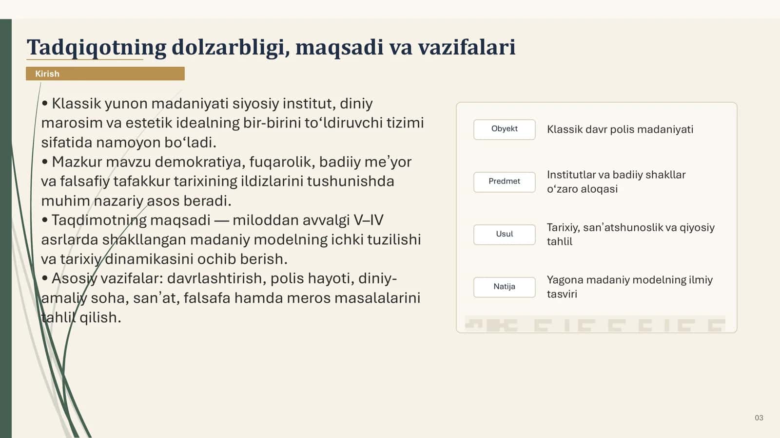 Klassik davr yunon madaniyati 3